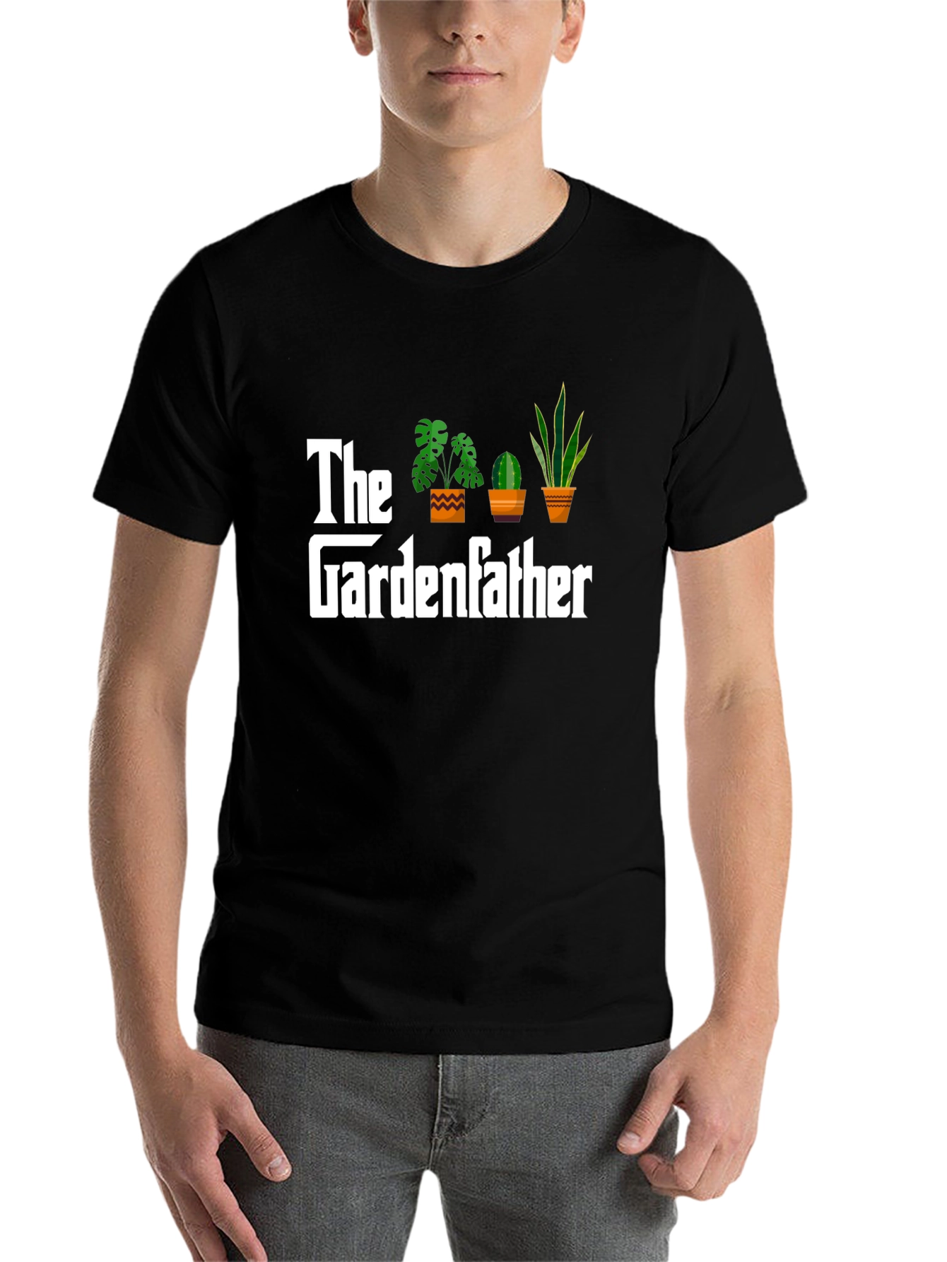 Black The Gardenfather T-Shirt - Plant Lover view 7