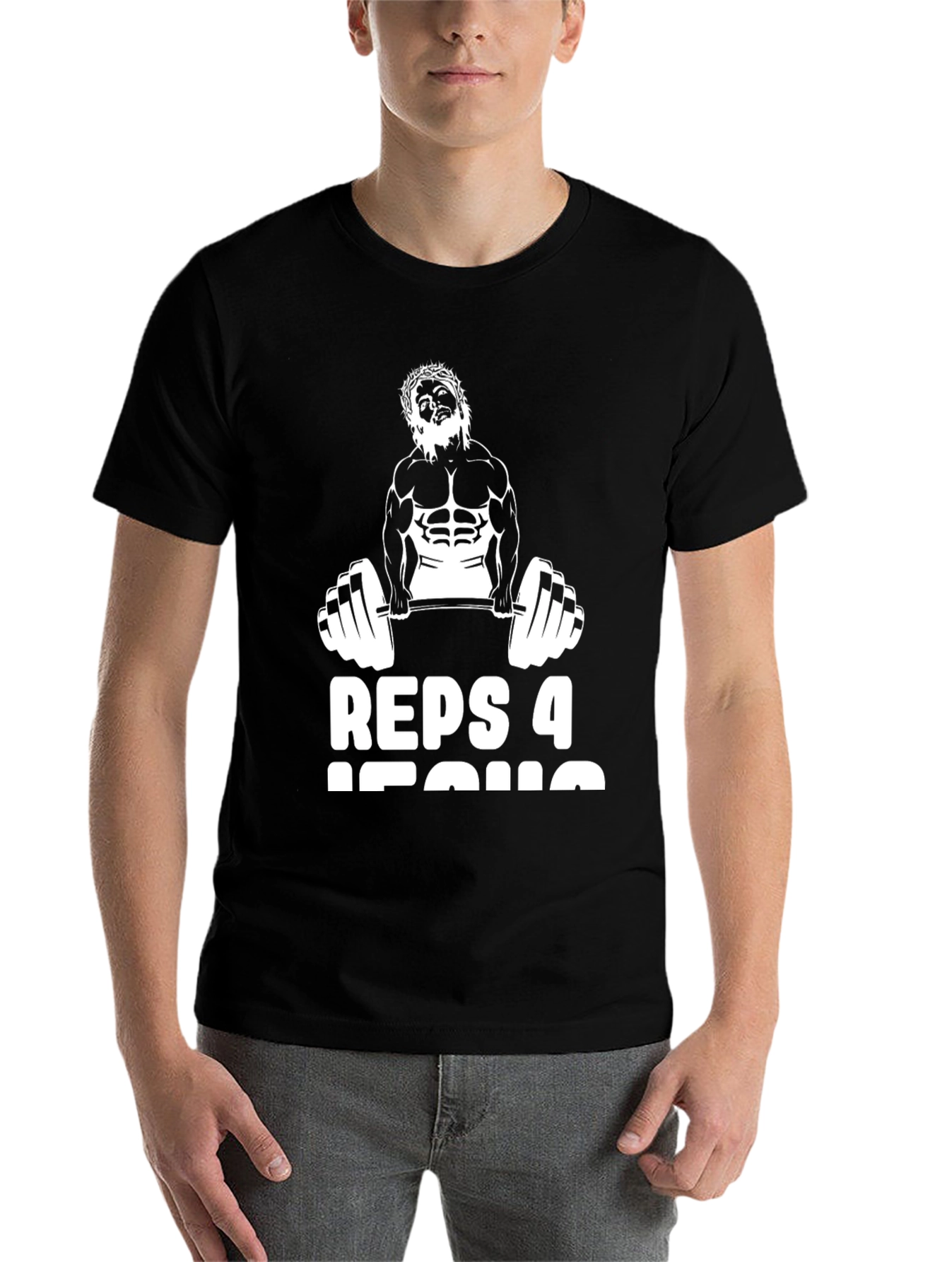 Black Reps 4 Jesus Black T-Shirt view 7