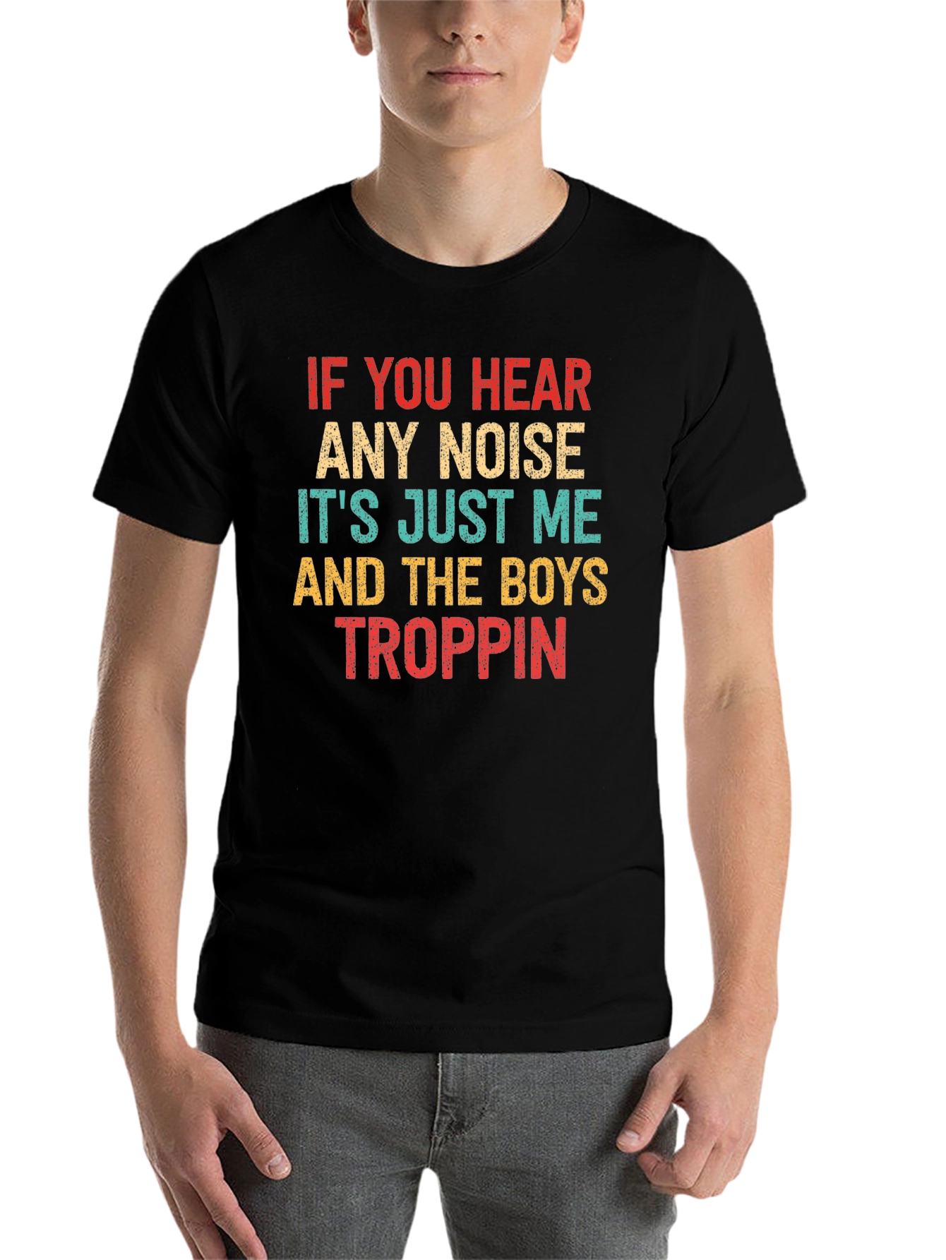 Black If You Hear Any Noise T-Shirt view 7