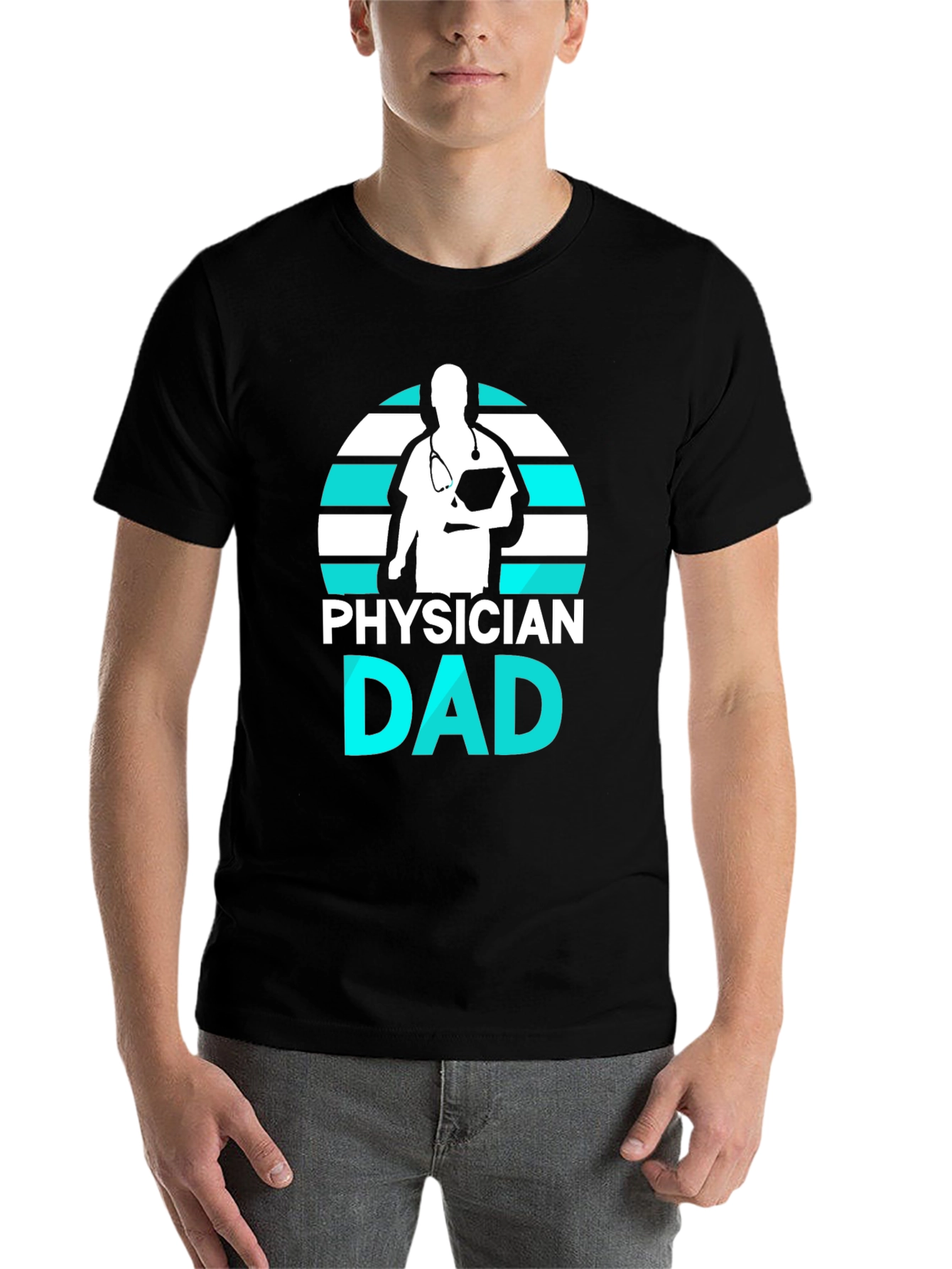 Black Physician Dad Graphic Tee view 7