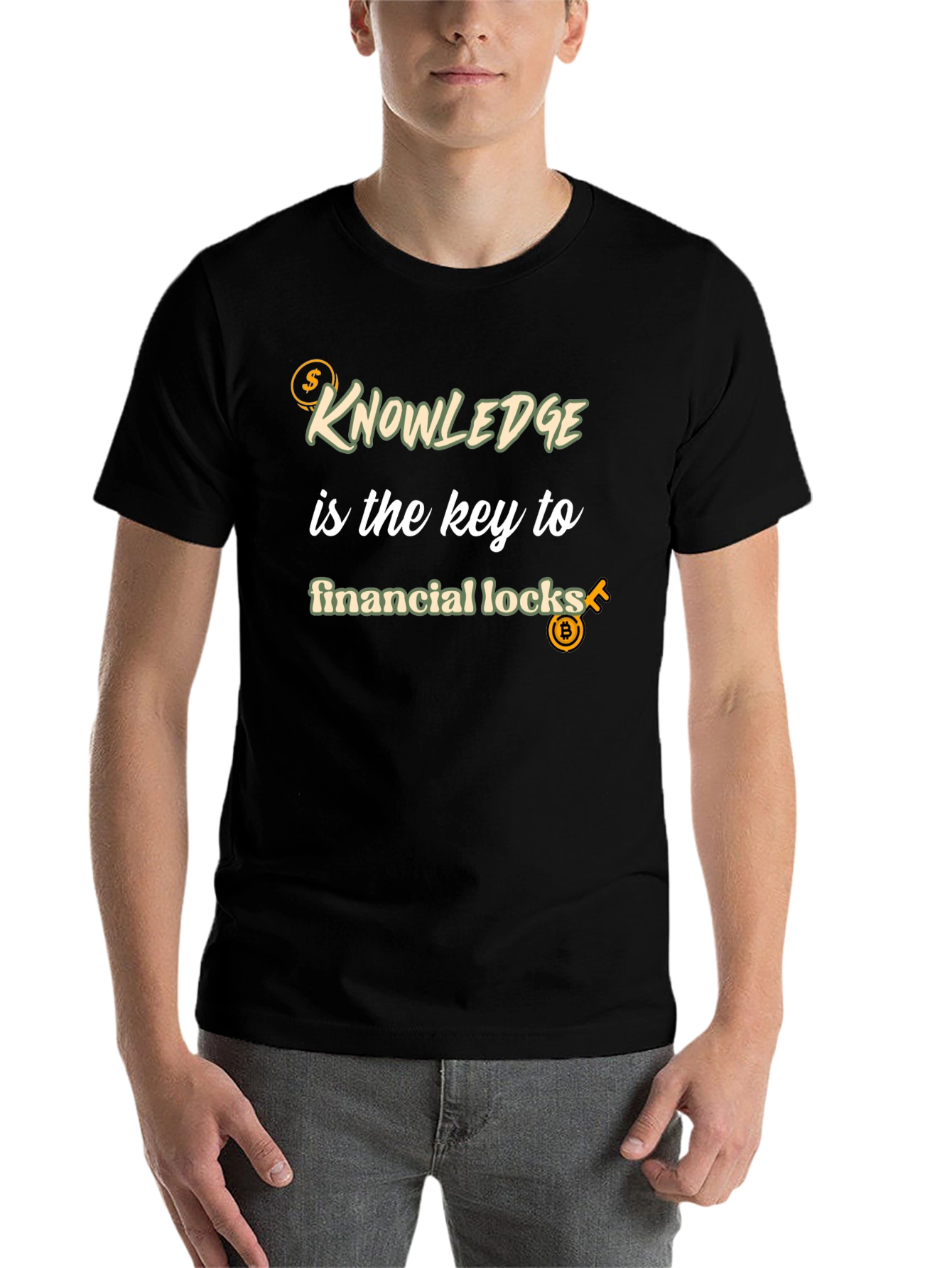 Black Knowledge is Key T-Shirt - Financial Success view 7