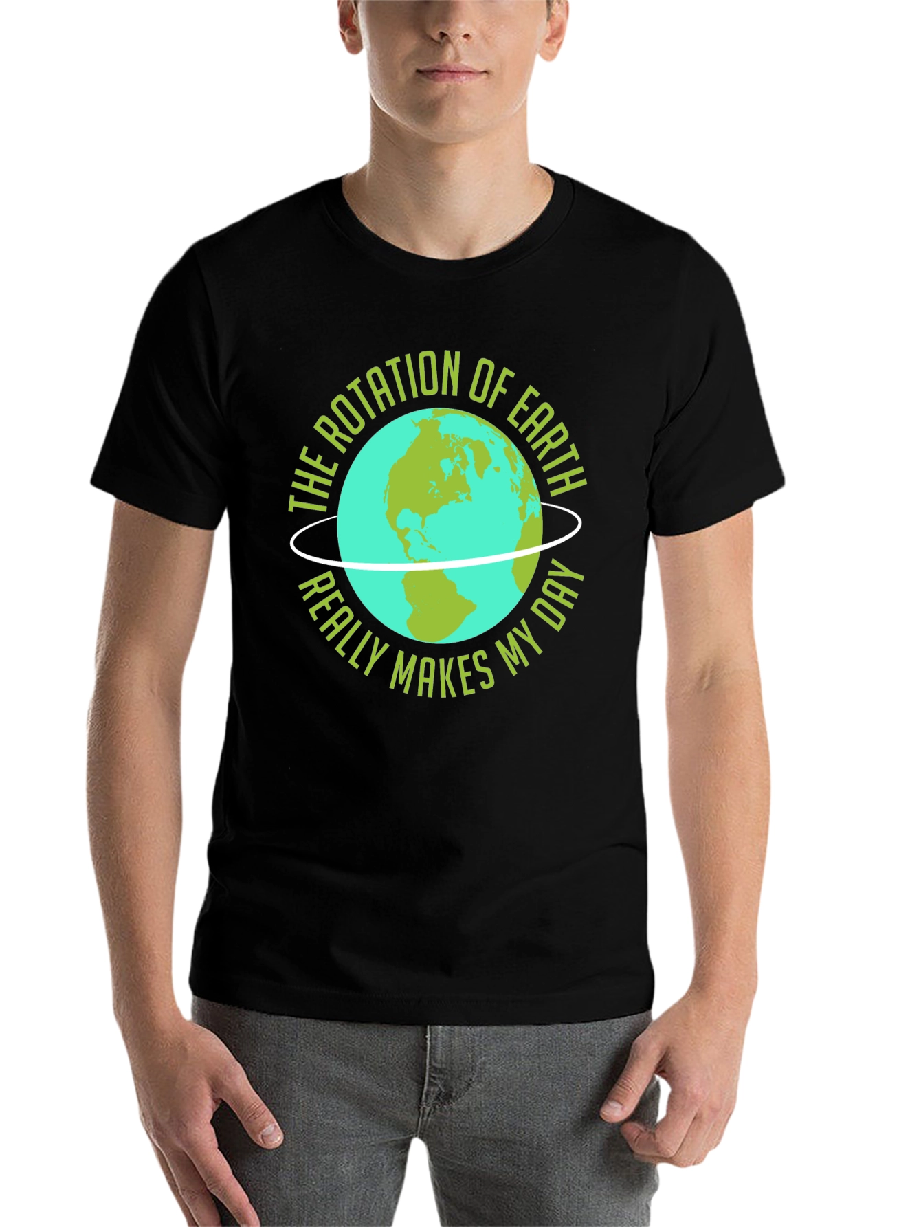 Black Earth Rotation T-Shirt - Makes My Day! view 7