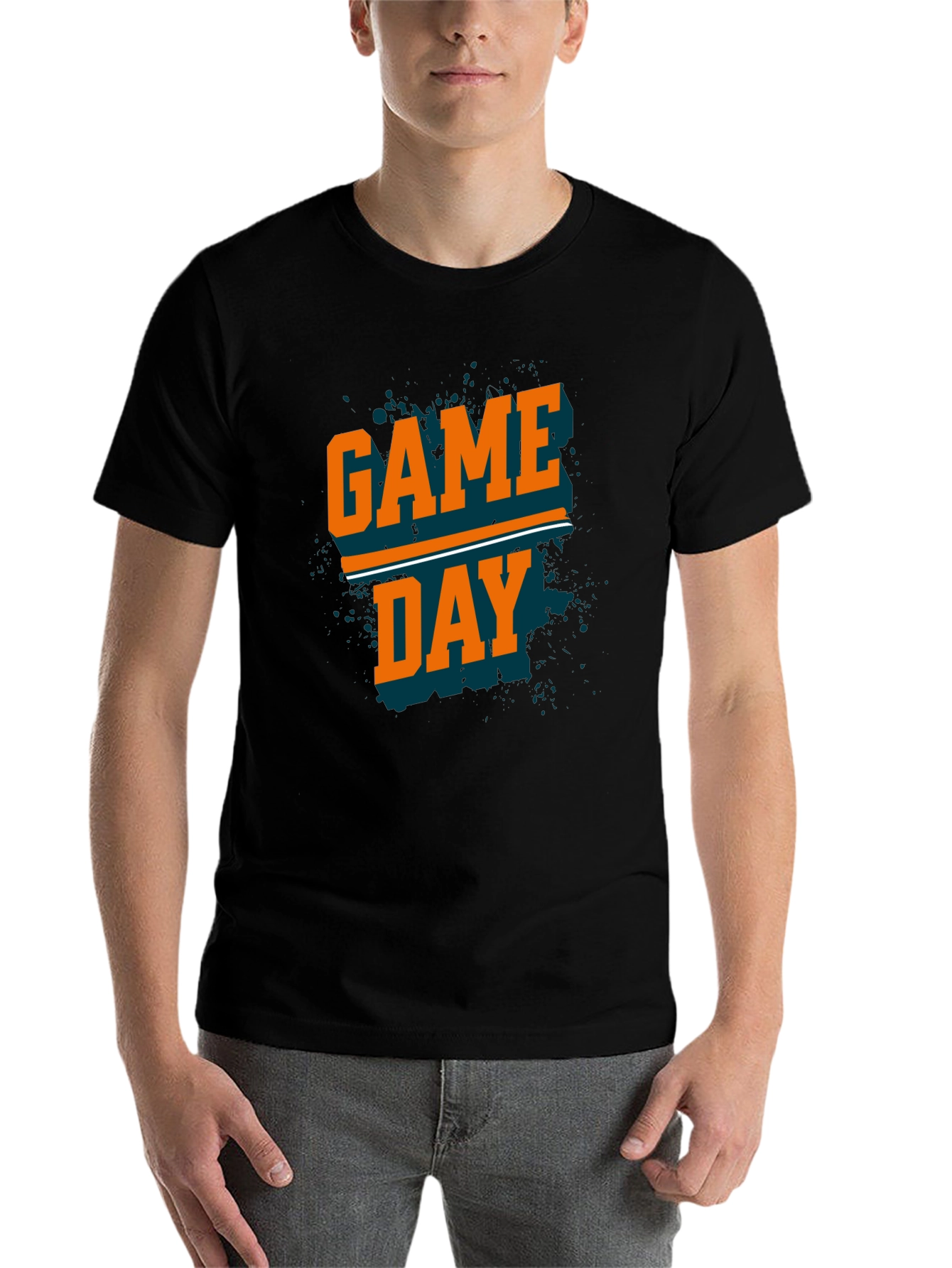 Black Game Day T-Shirt - Black view 7