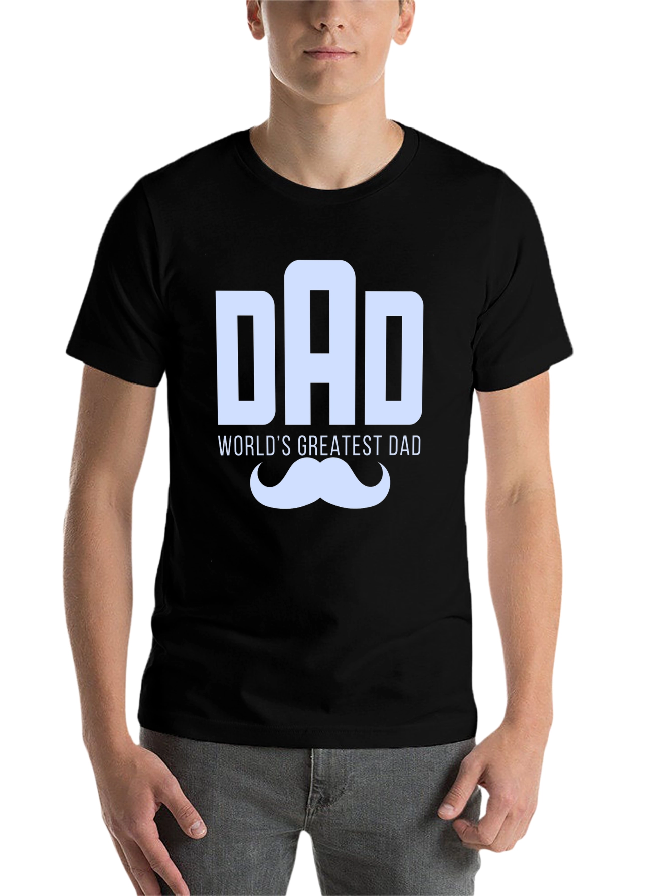 Black World's Greatest Dad T-Shirt Father's Day Gift view 7