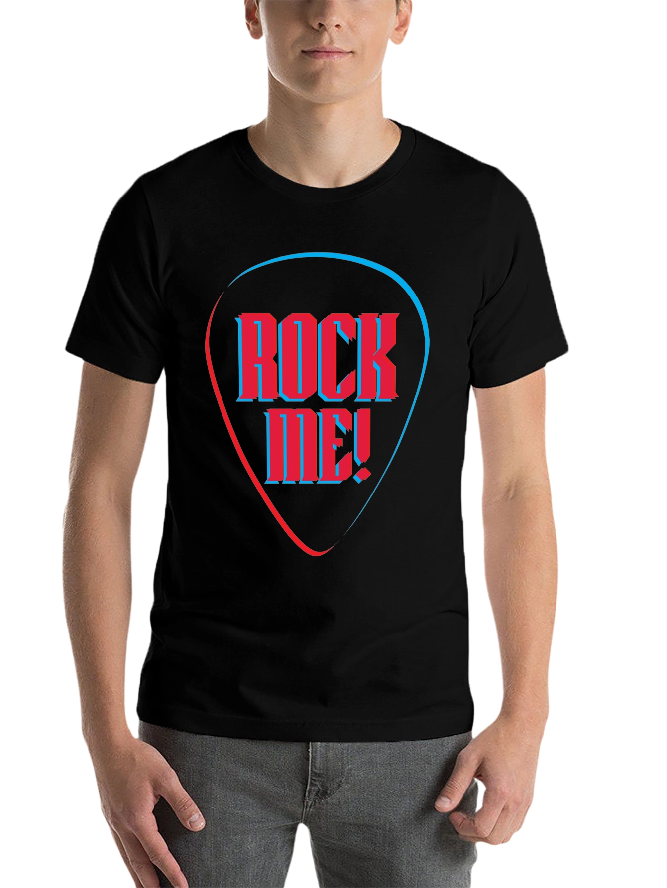 Black Rock Me Graphic Tee - Stylish Musician T-Shirt view 7