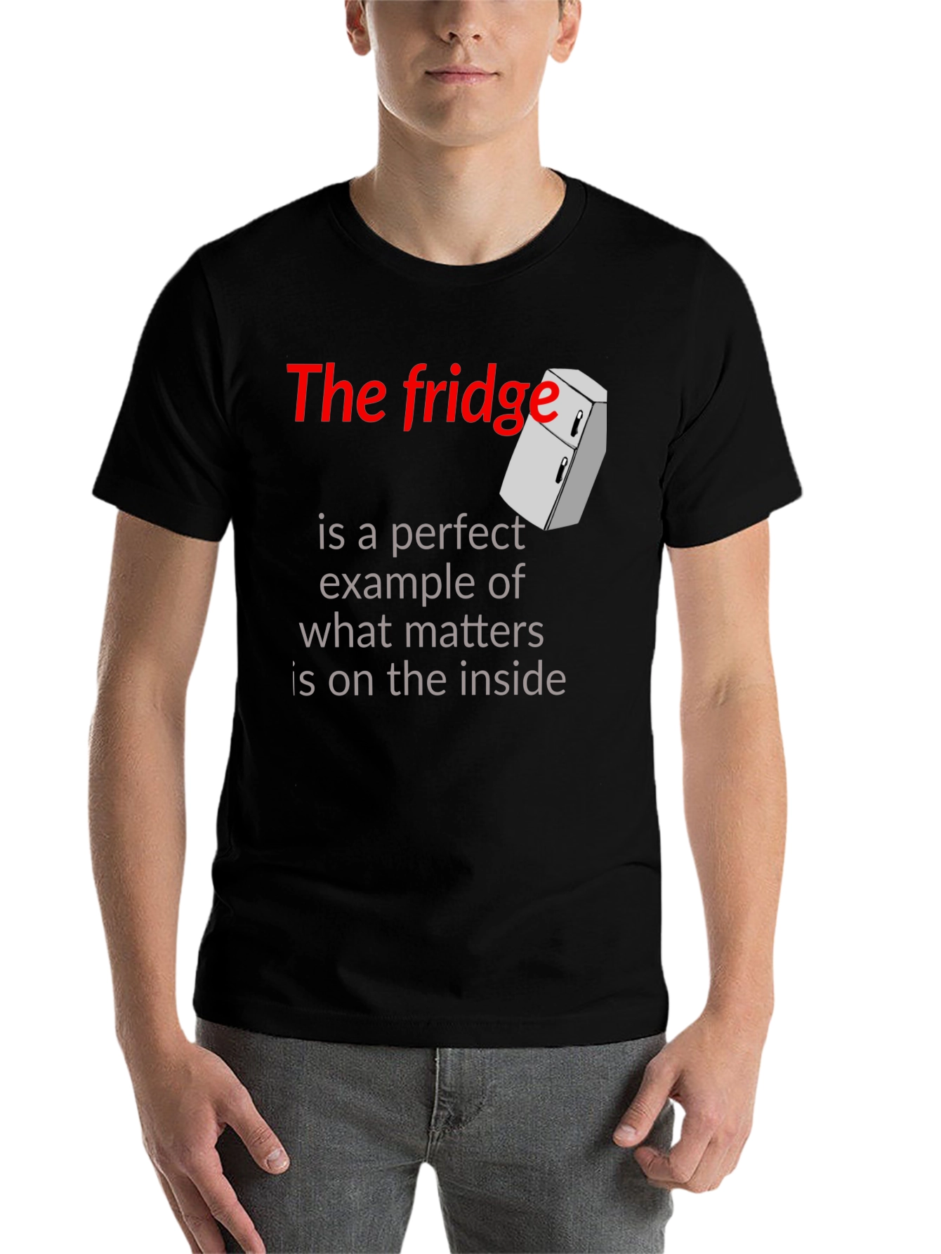 Black The Fridge Inside Matters Graphic T-Shirt view 7