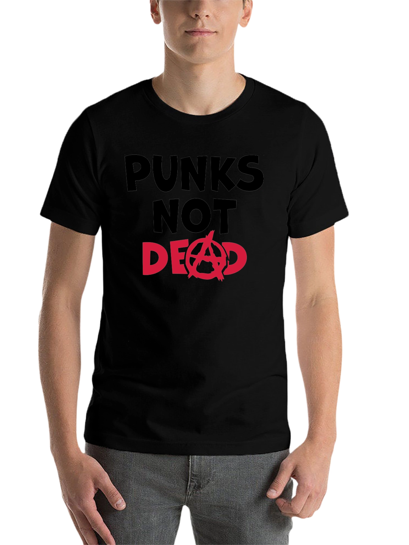Black Punks Not Dead Graphic T-Shirt - Bold Statement Tee view 7