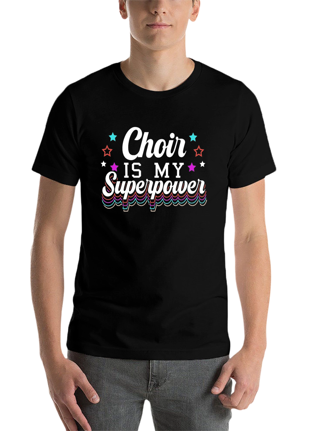 Black Choir is My Superpower Graphic Tee view 7
