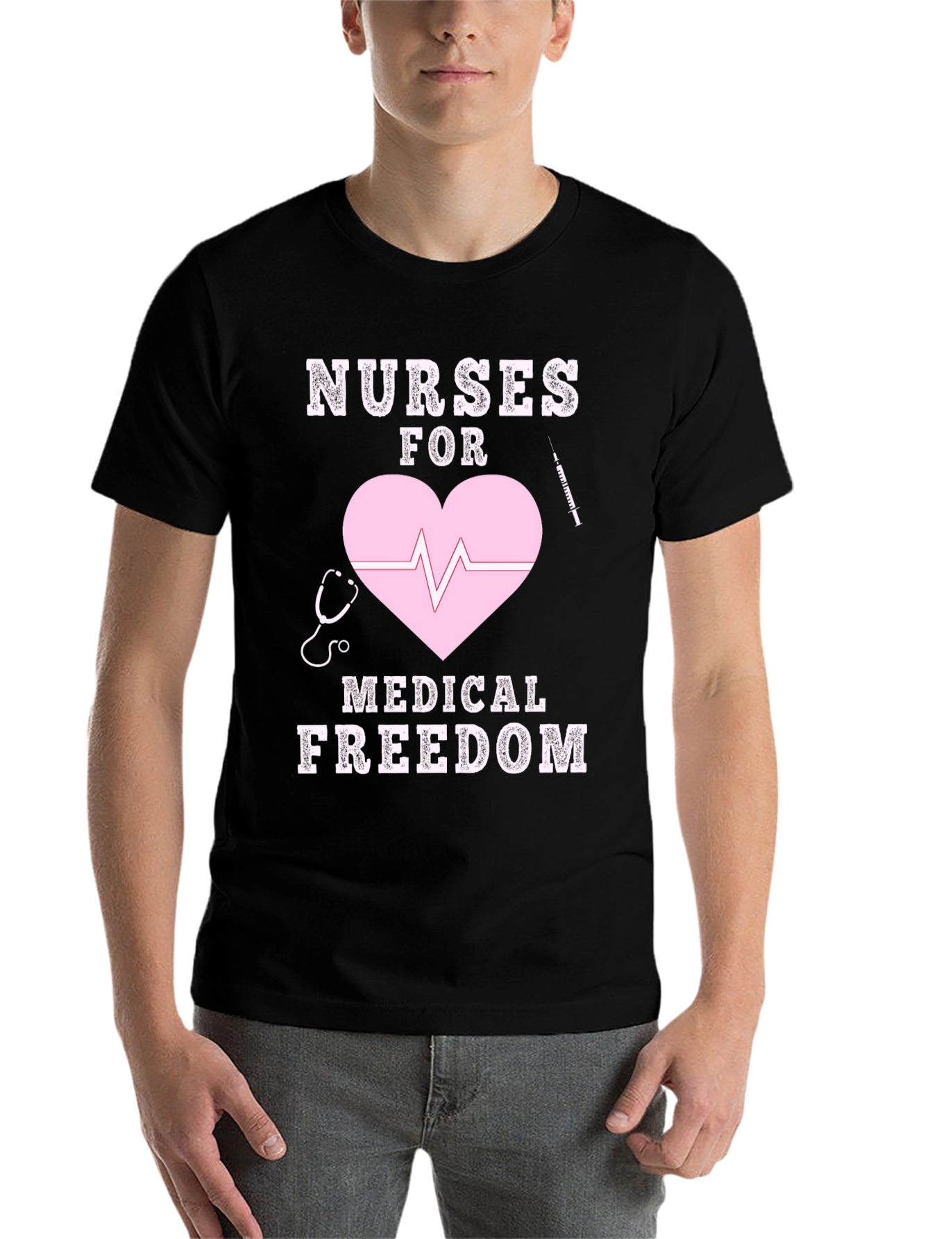 Black Nurses for Medical Freedom T-Shirt view 7