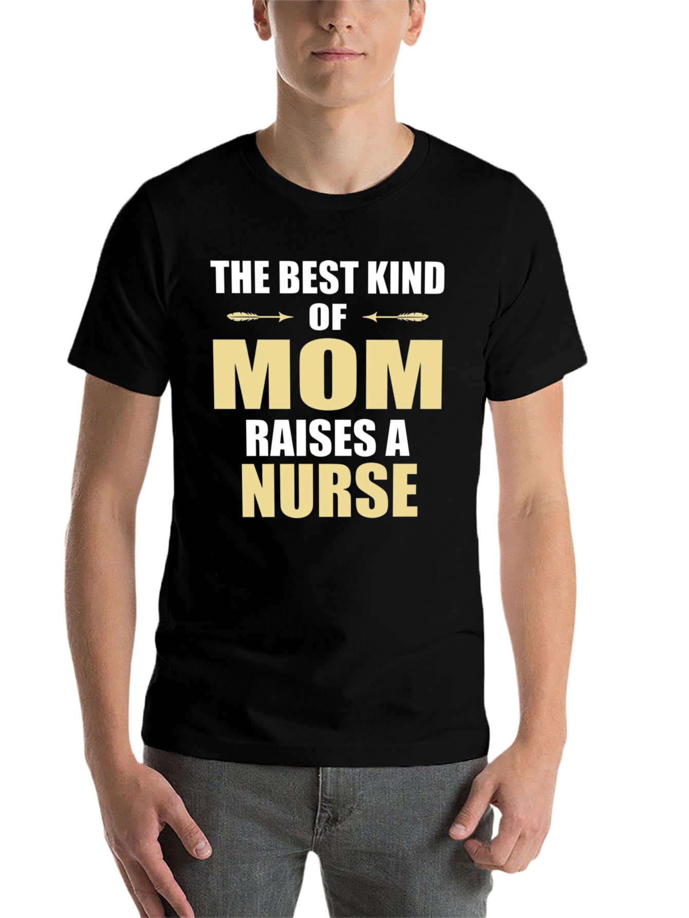 Black Best Kind of Mom Raises a Nurse T-Shirt view 7