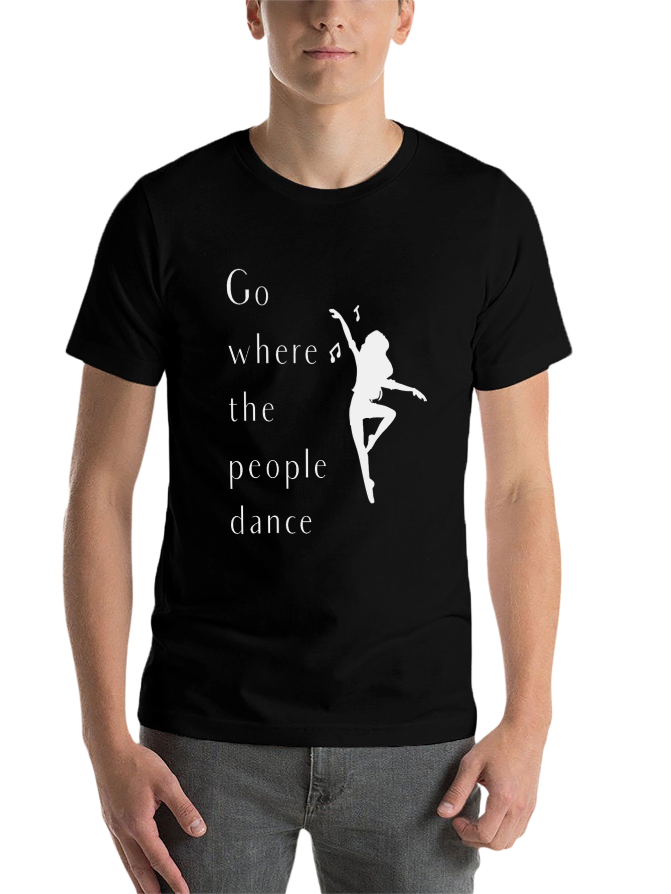 Black Dance Inspired Graphic Tee - Where the People Dance view 7