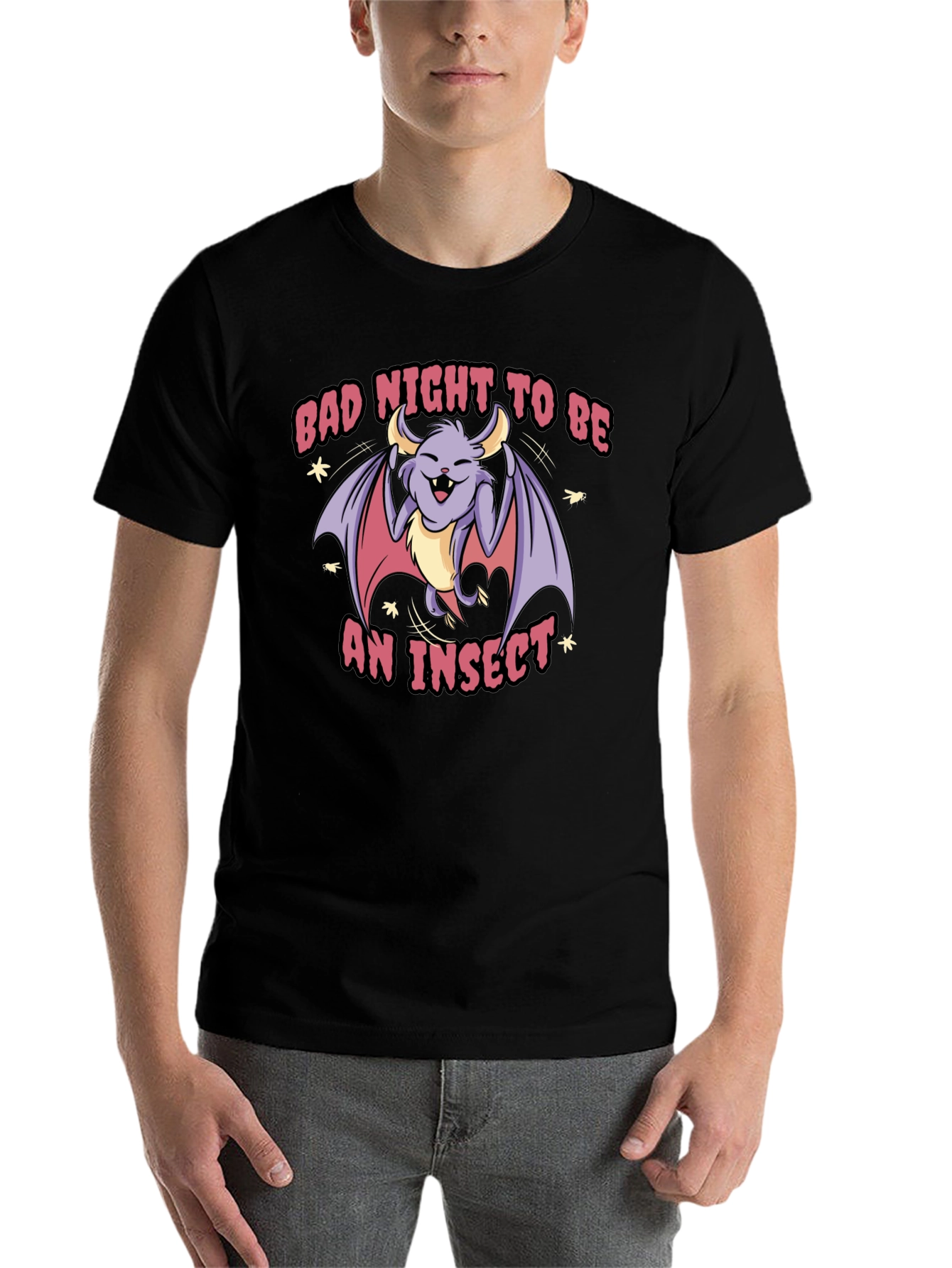 Black Bad Night To Be An Insect T-Shirt view 7