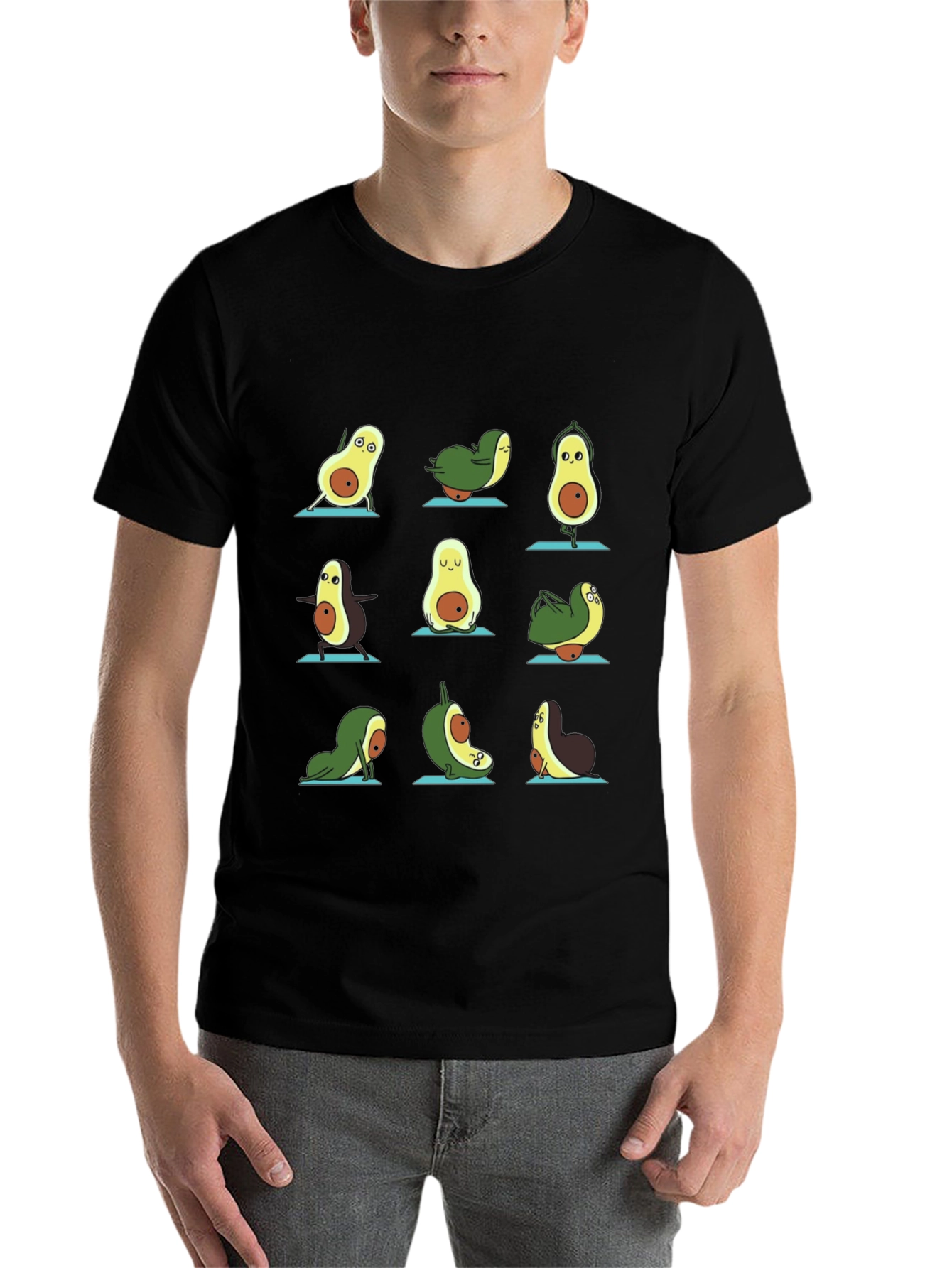 Black Avocado Yoga T-Shirt view 7