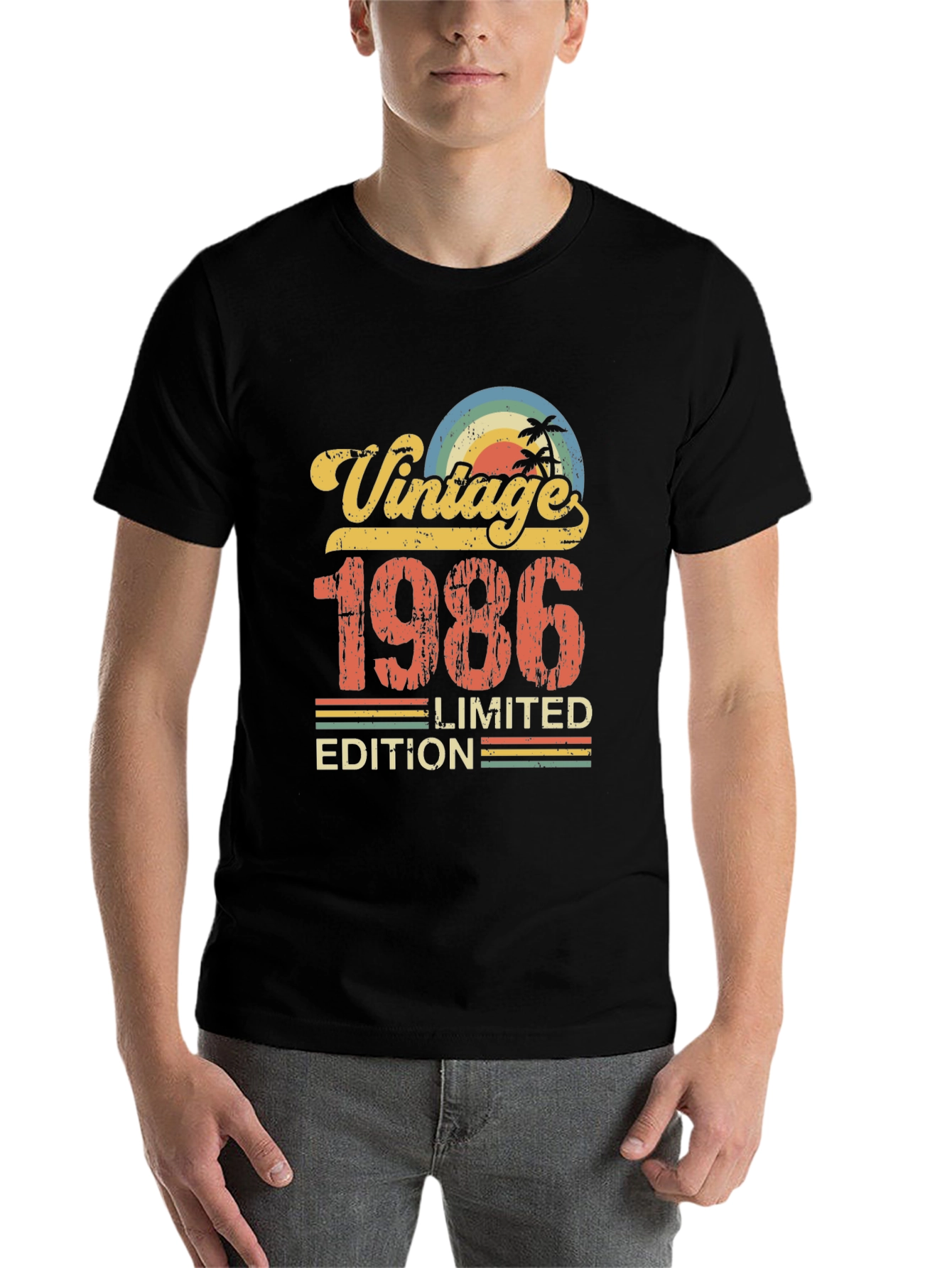 Black Vintage 1986 Limited Edition T-Shirt view 7