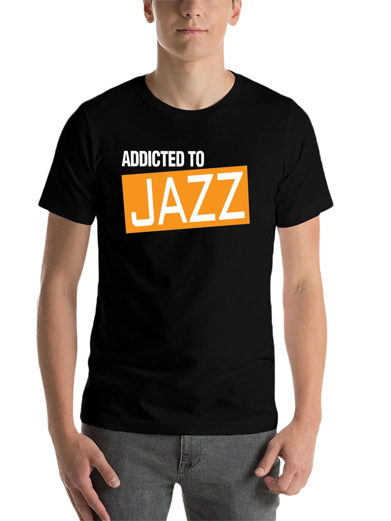 Black Addicted To Jazz Graphic T-Shirt view 7