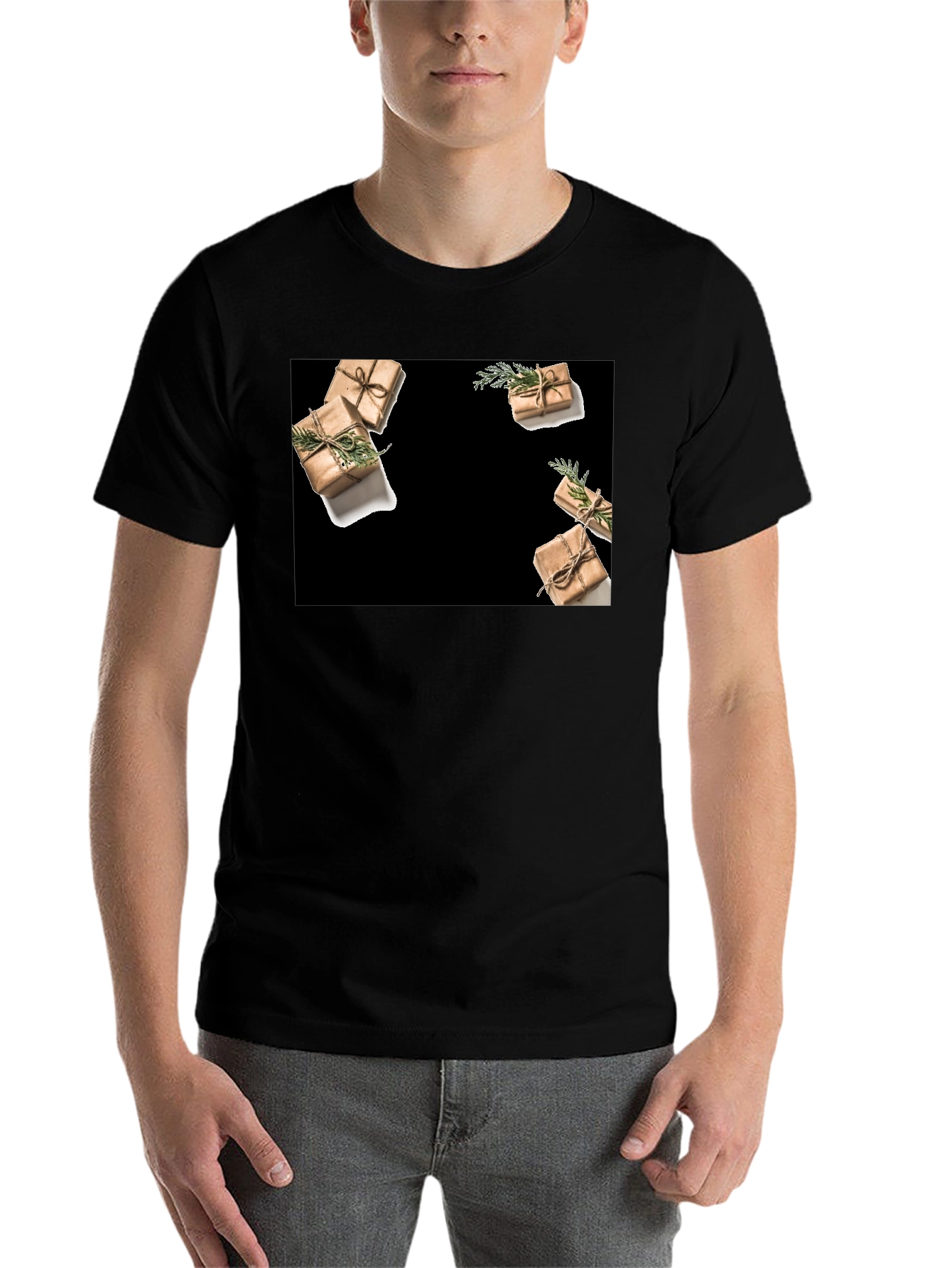 Black Gifts All Around T-Shirt, Black view 7