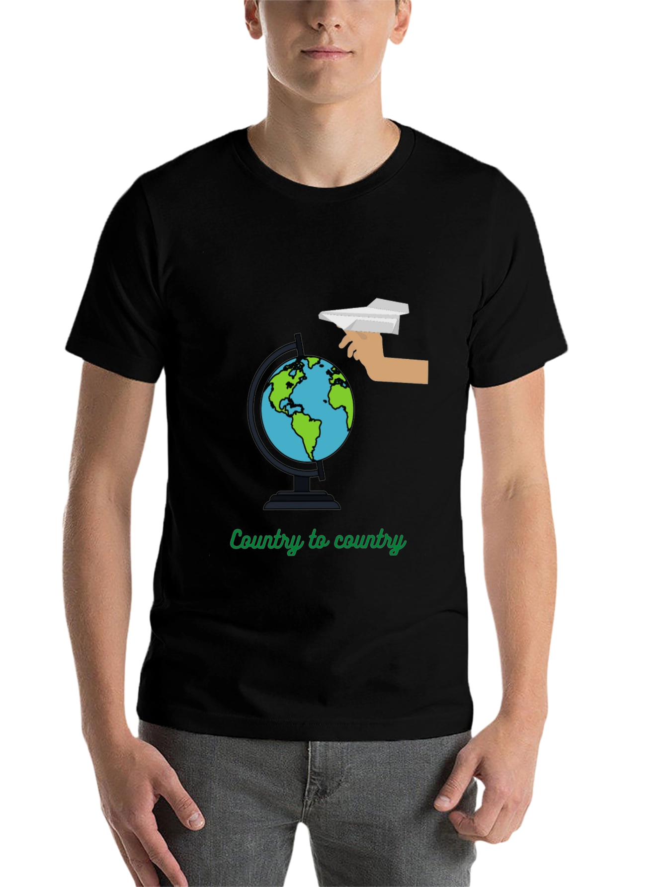 Country to Country Globe Graphic Tee - Travel T-Shirt - 7