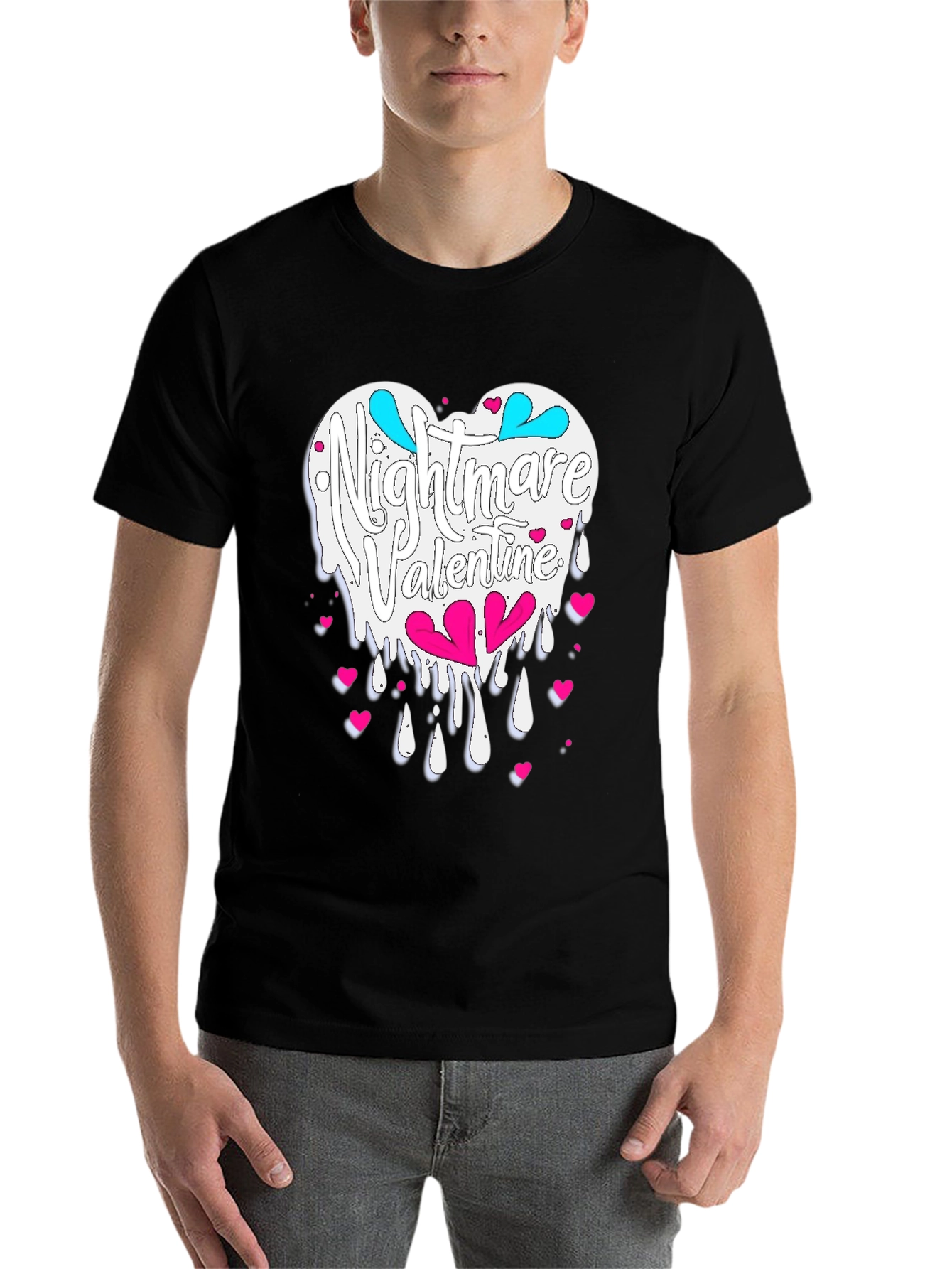 Black Nightmare Valentine T-Shirt view 7