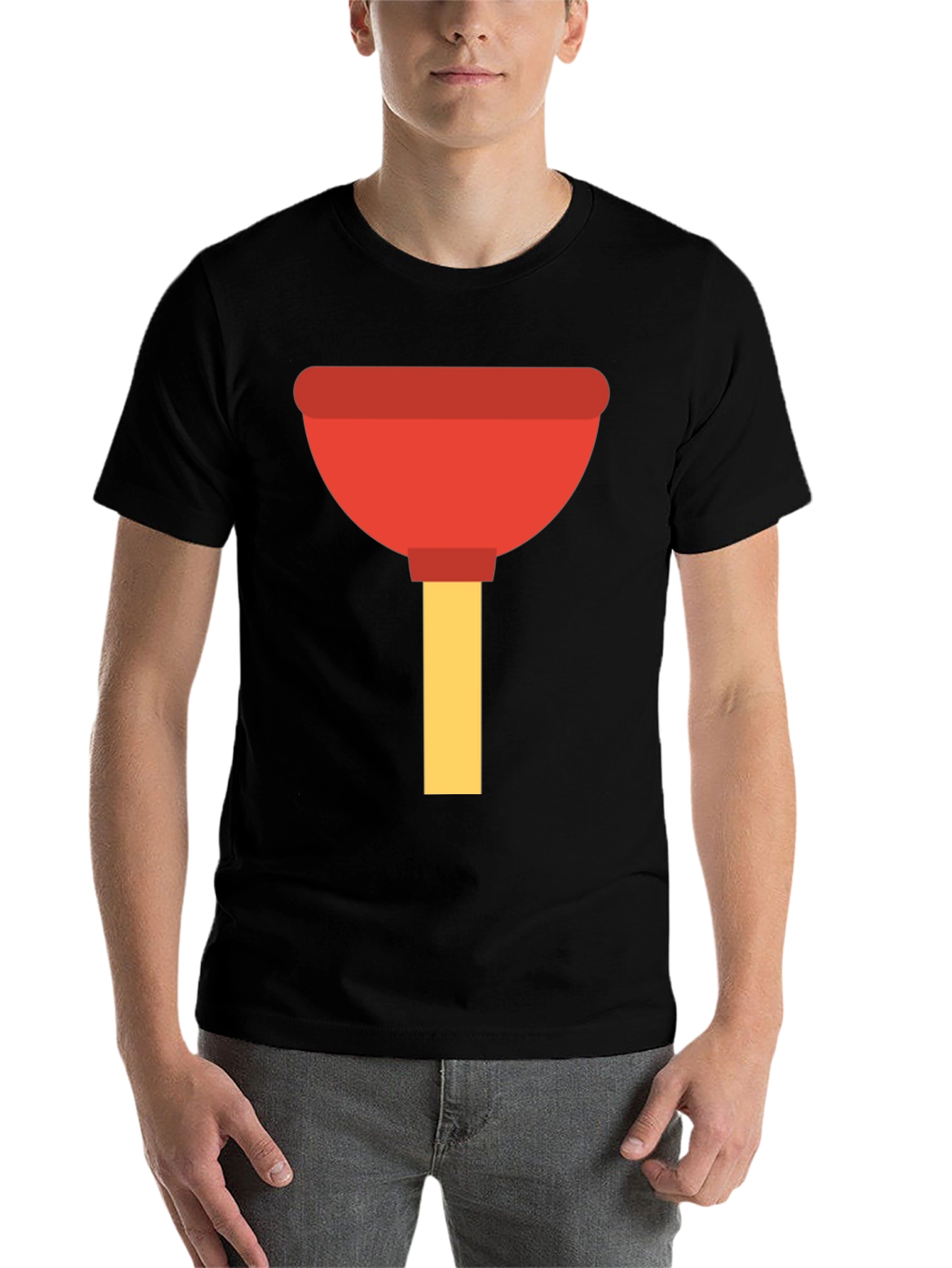 Black Plunger Graphic Tee - Fun & Functional! view 7