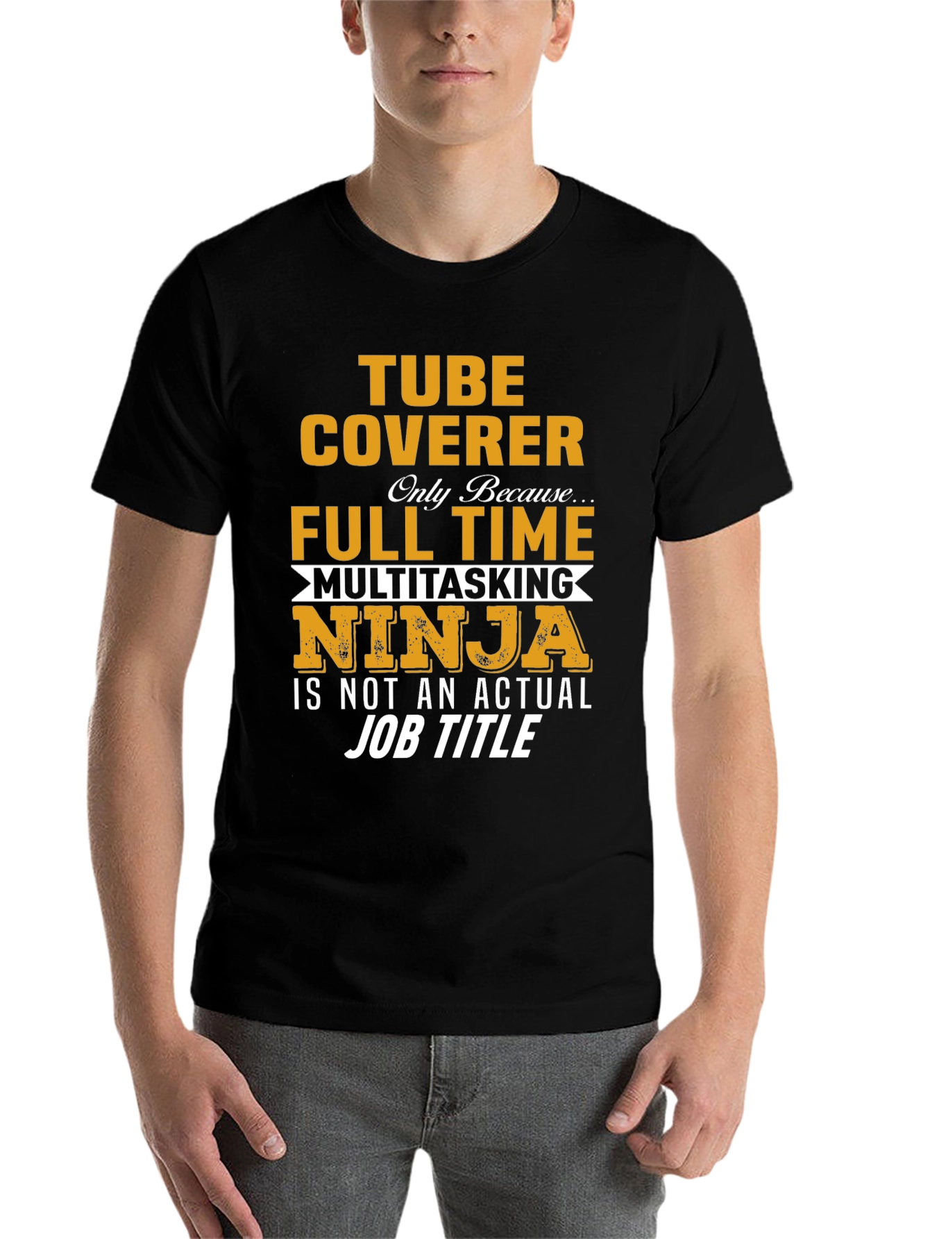 Black Tube Coverer Ninja Graphic Tee view 7