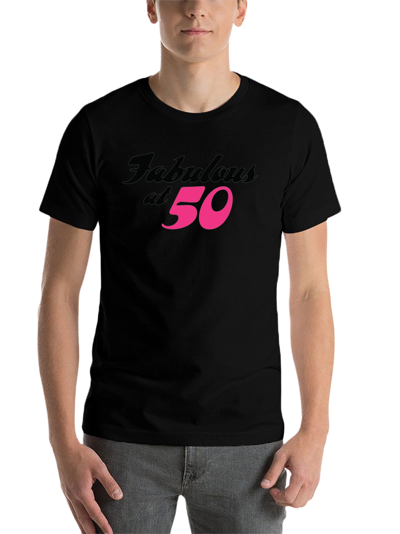 Black Fabulous at 50 Black T-Shirt view 7