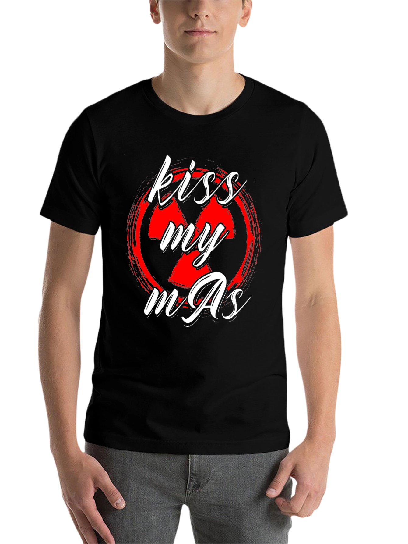 Black Kiss My AS T-Shirt - Black Novelty Tee view 7