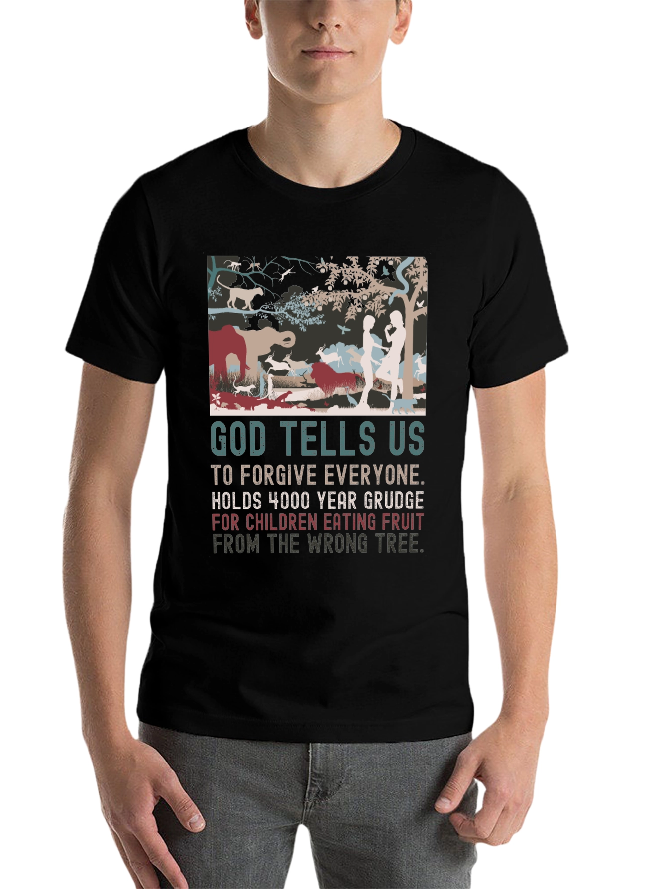 Black God Tells Us T-Shirt view 7