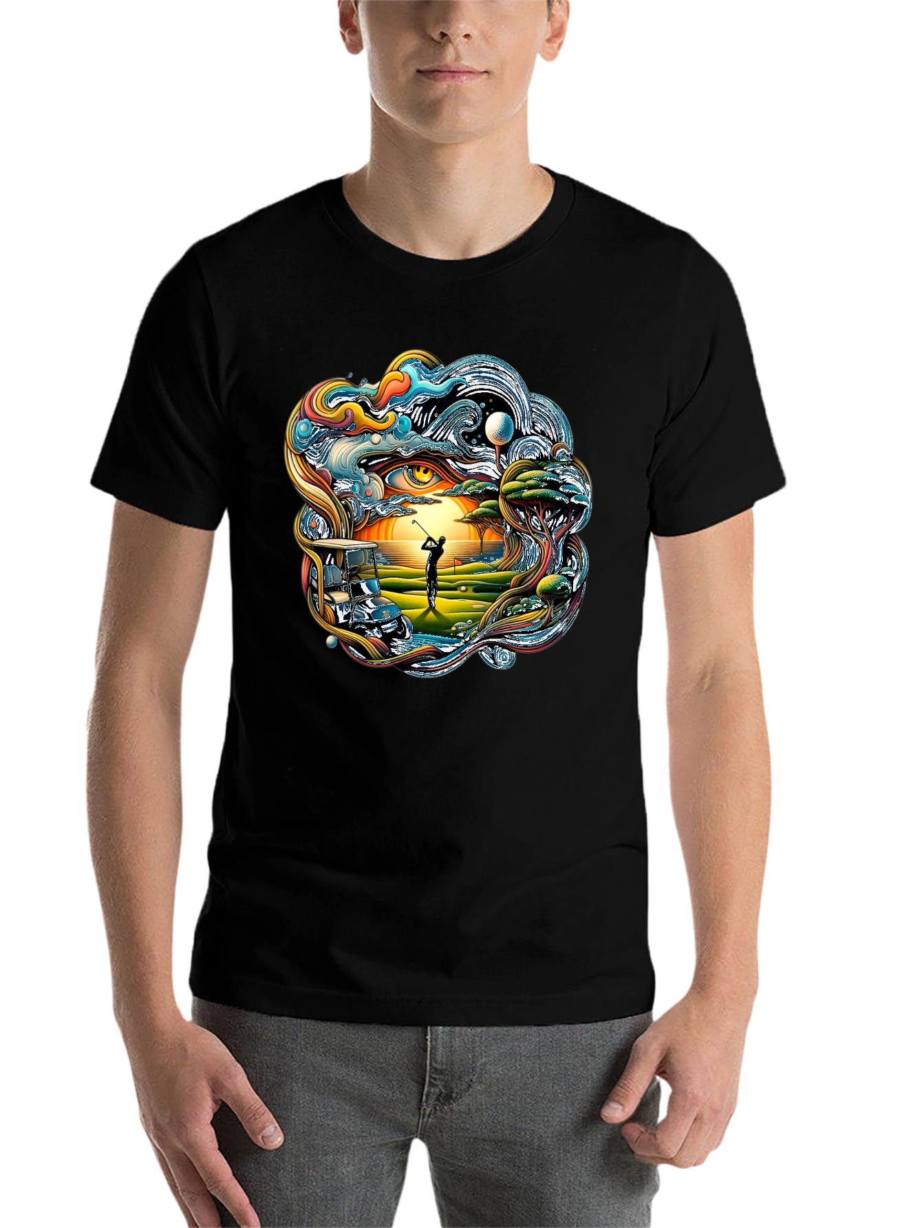 Black Golf Course Dreamscape Tee view 7