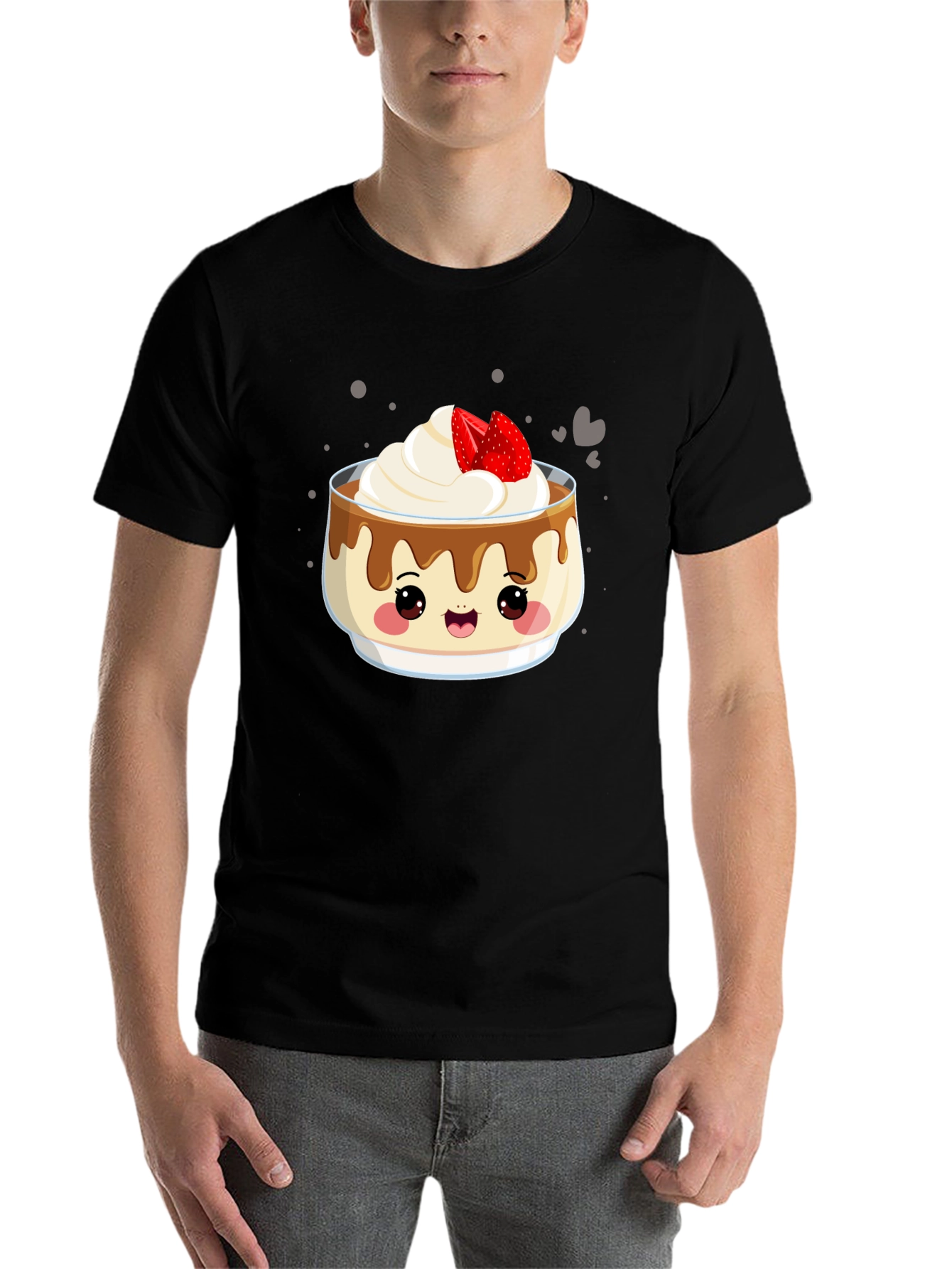 Black Kawaii Dessert T-Shirt: Sweet Treat Style! view 7