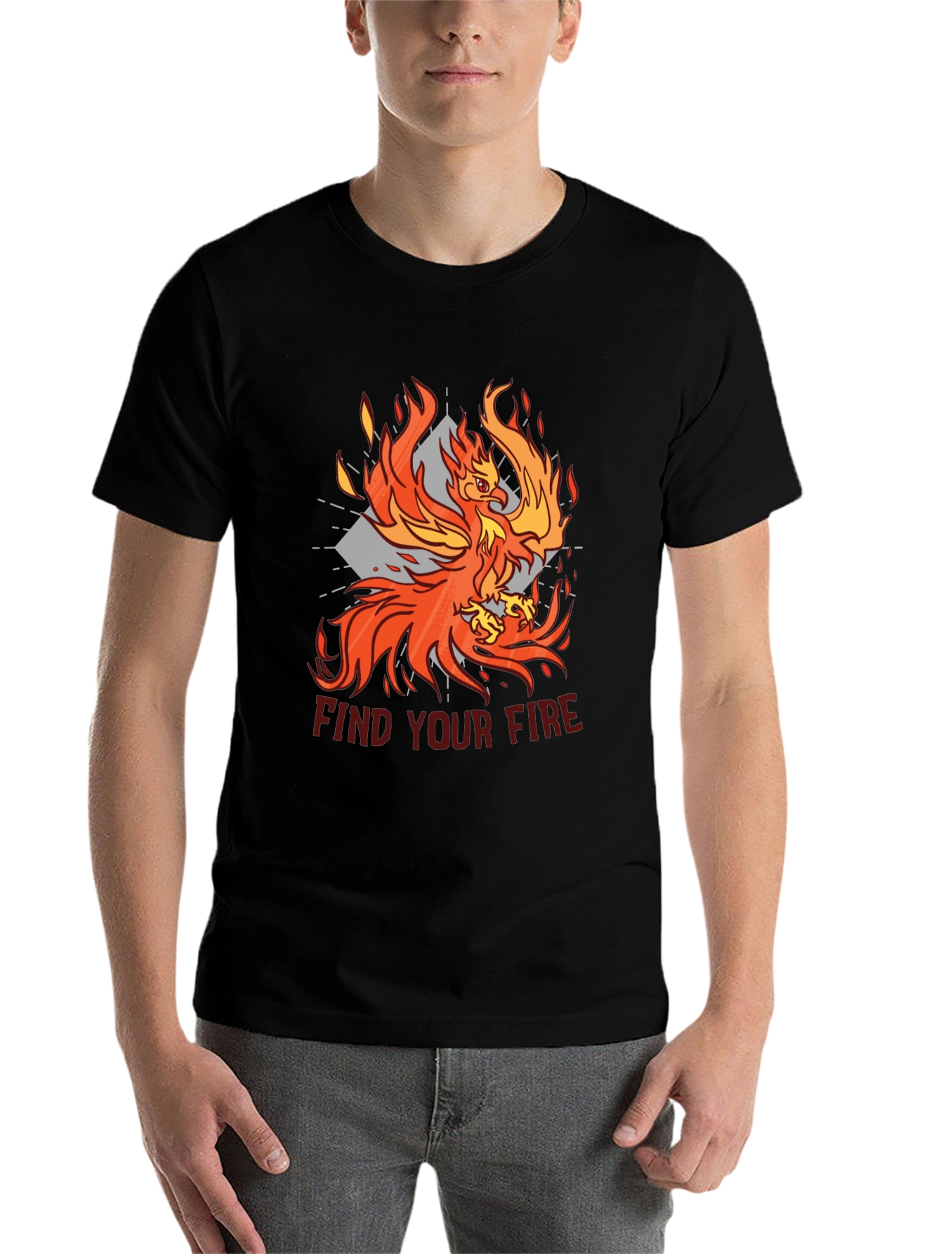 Black Phoenix Find Your Fire Graphic T-Shirt view 7