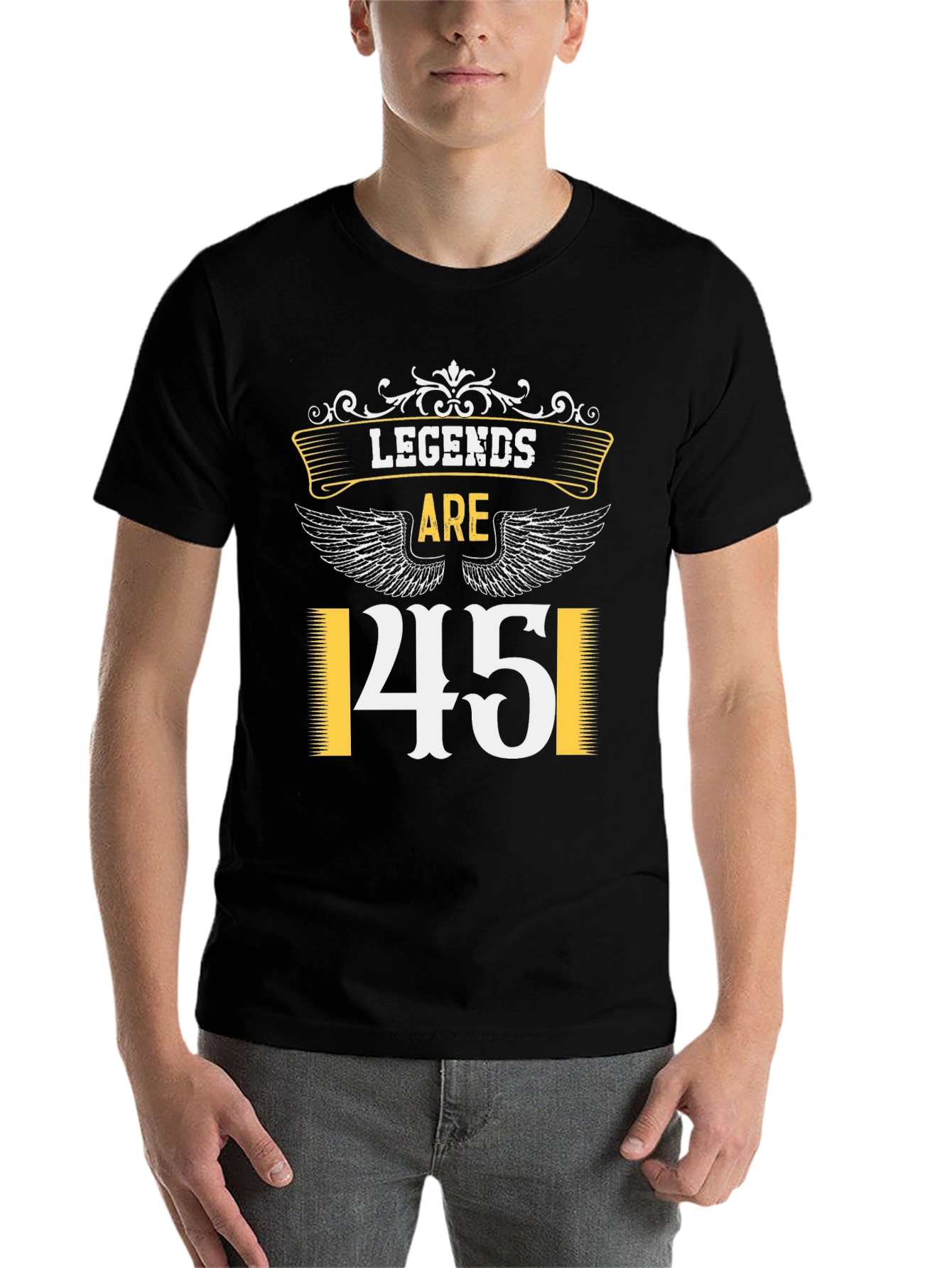 Black Legends Are 45 T-Shirt view 7