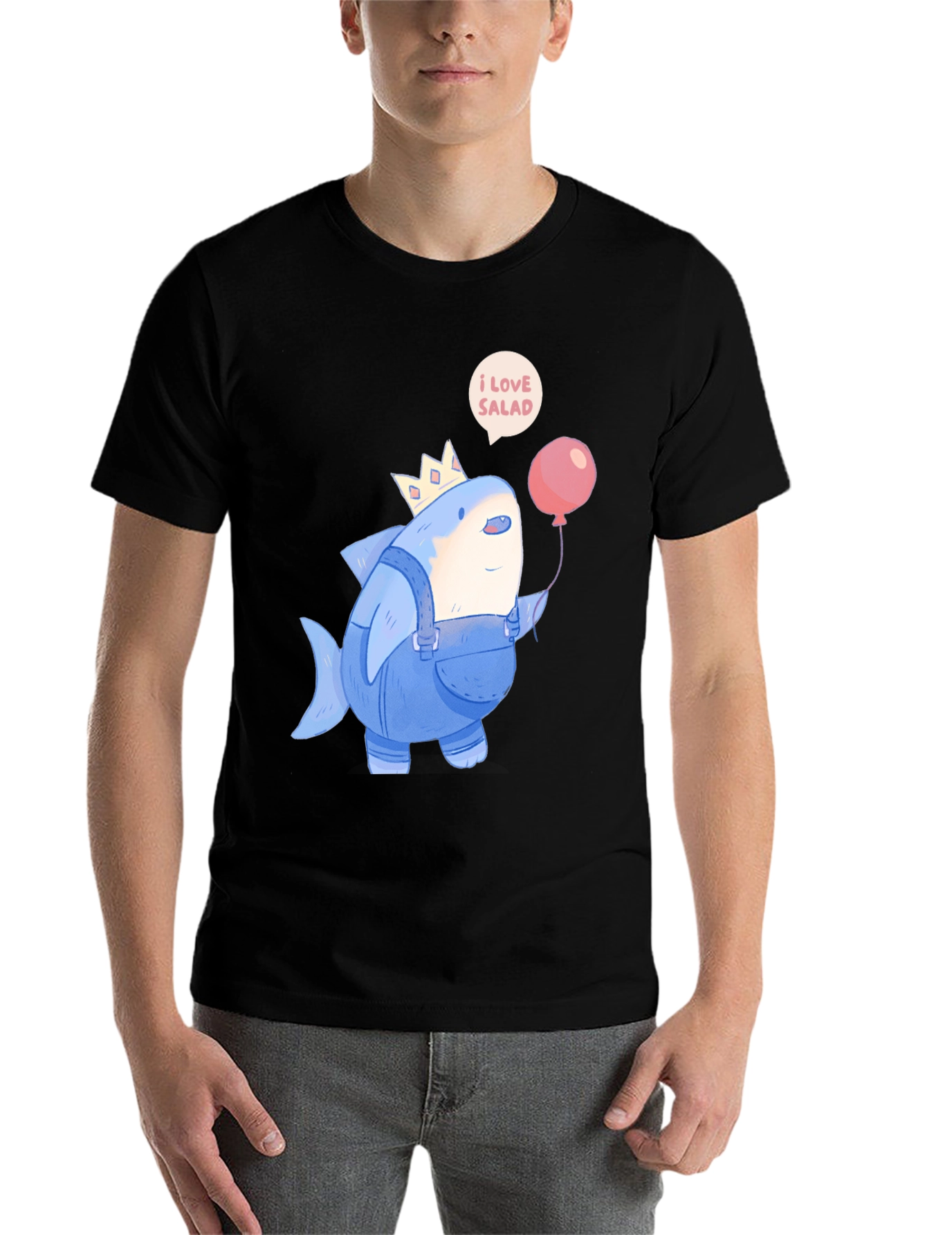 I Love Salad Shark T-Shirt - 7