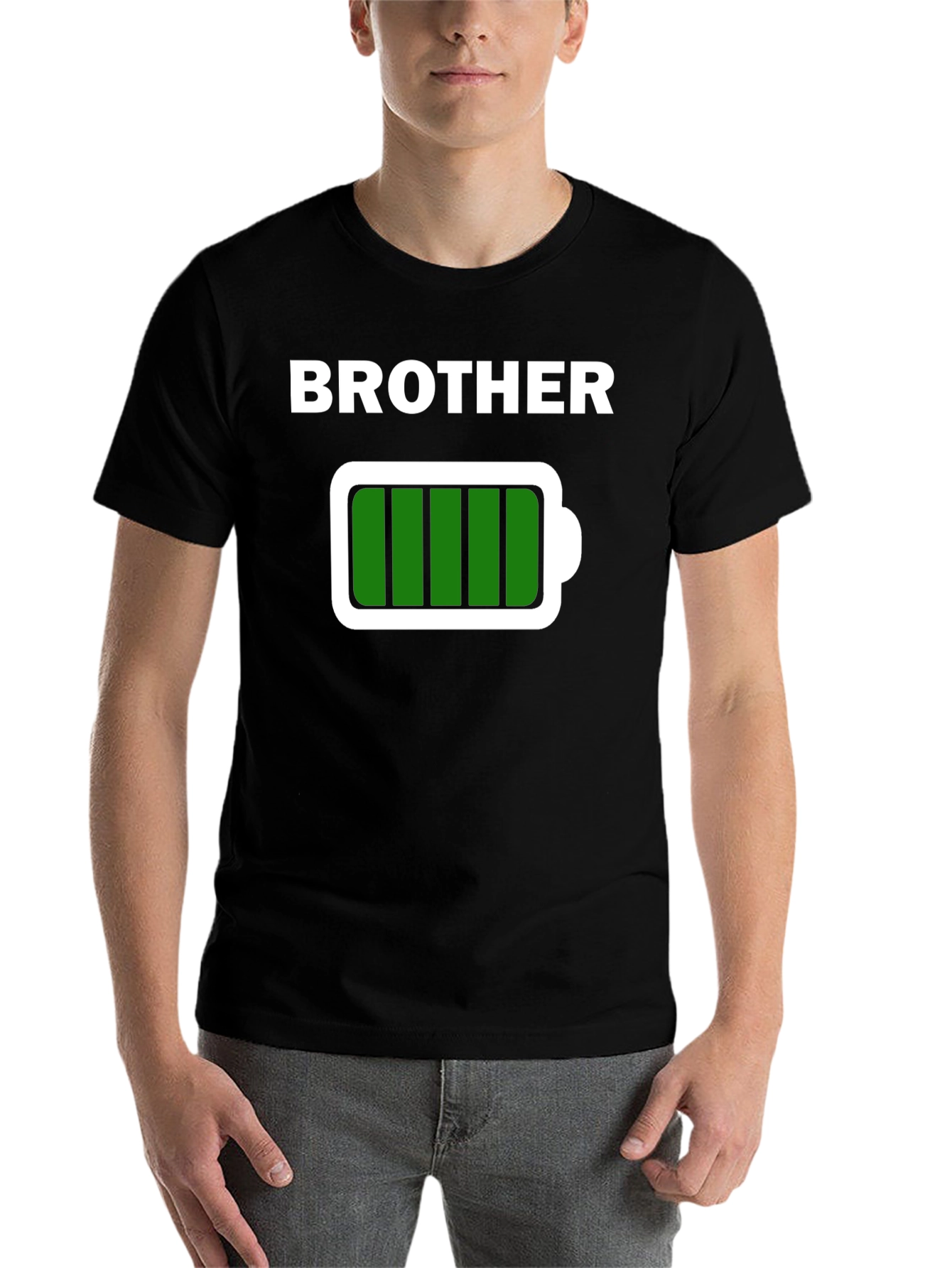 Black Brother Full Battery T-Shirt - Black view 7