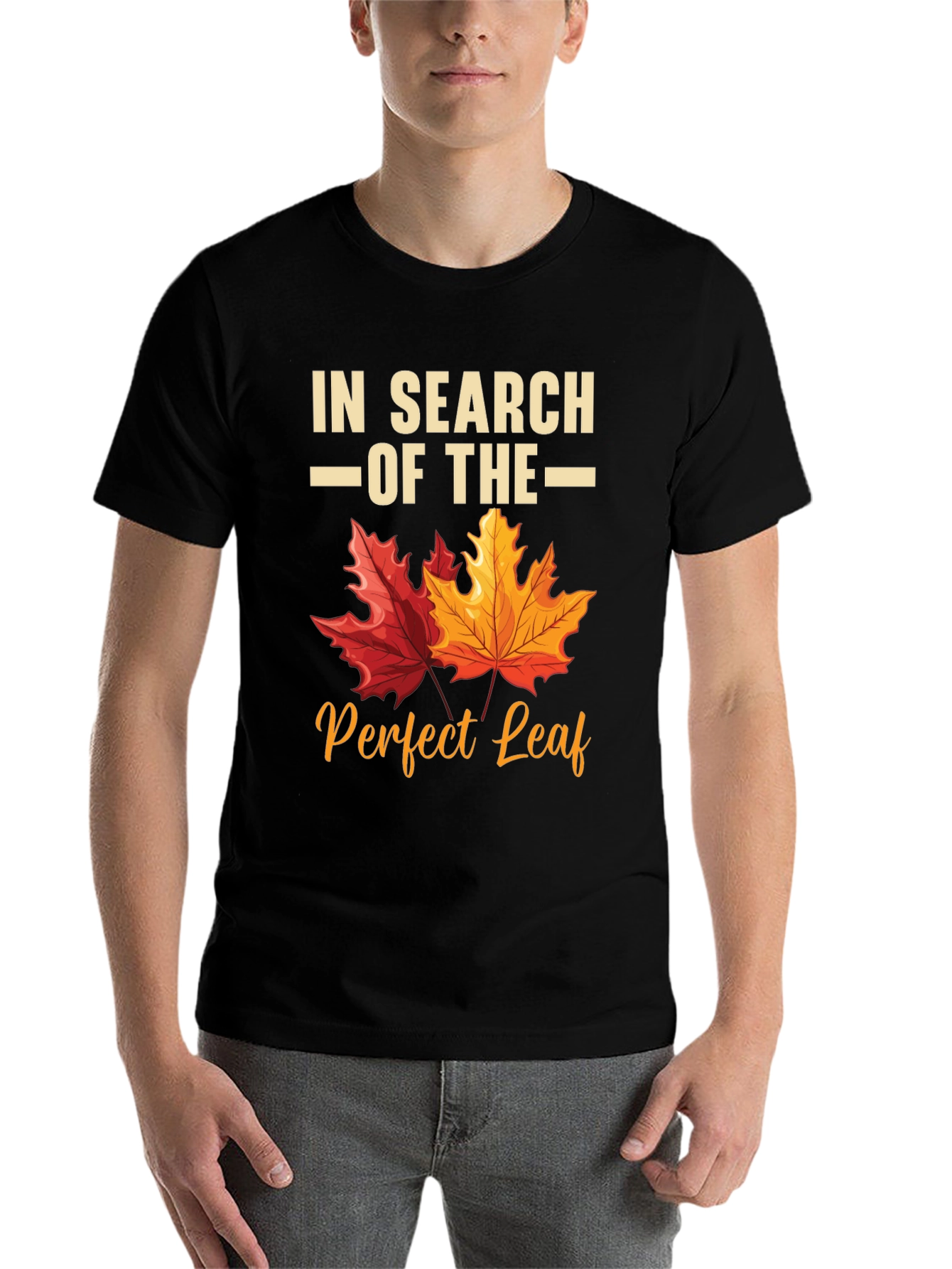 Black In Search of the Perfect Leaf T-Shirt view 7
