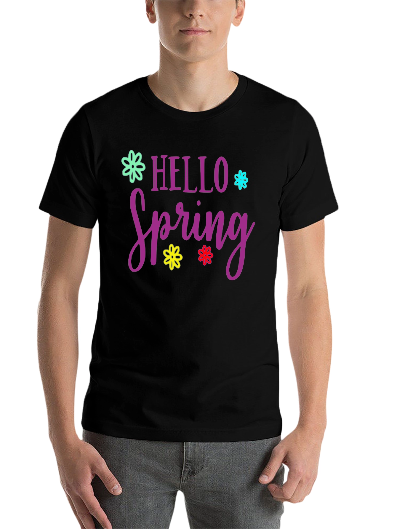 Hello Spring Graphic T-Shirt - 7