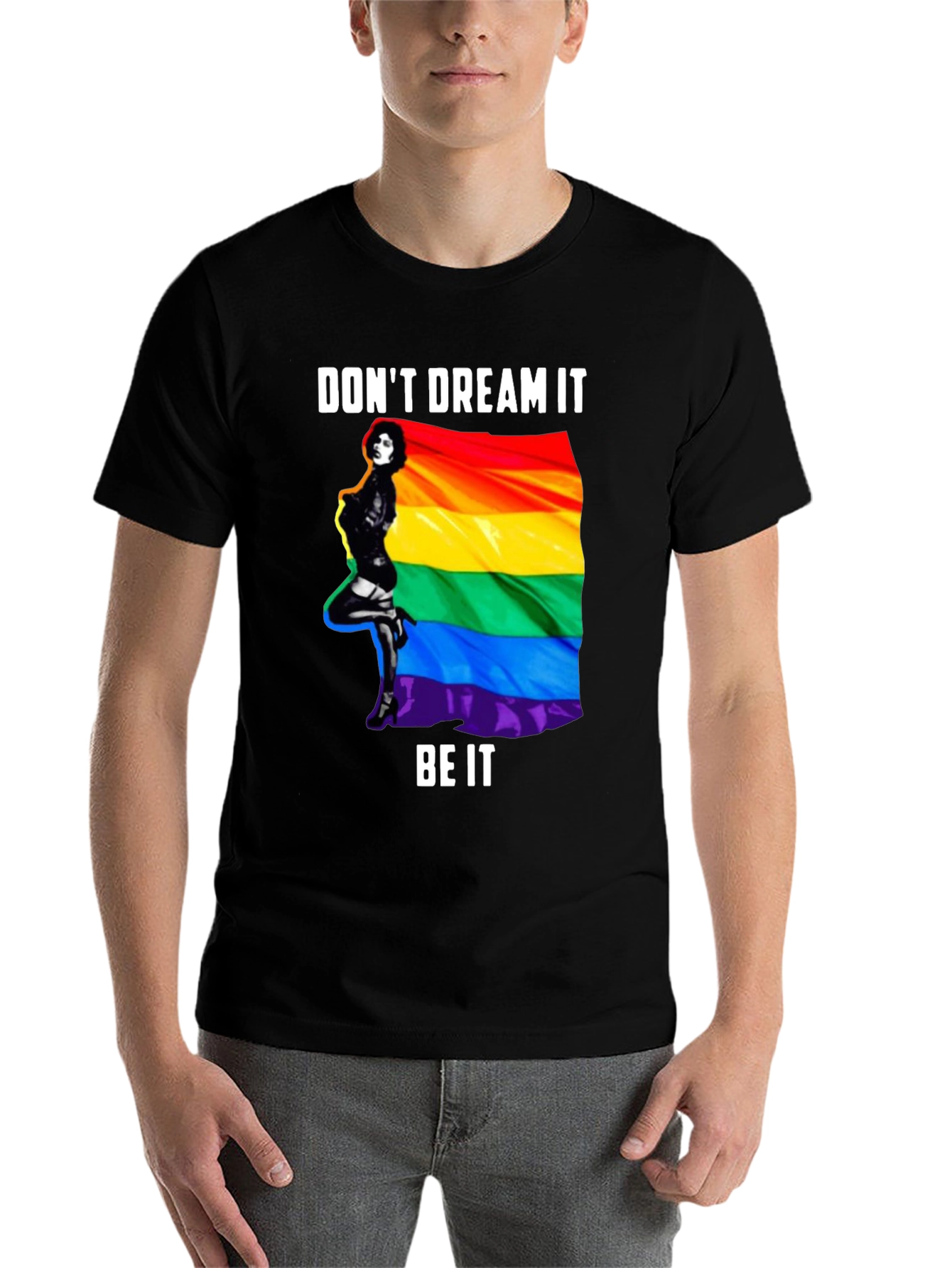 Black Don't Dream It Be It Pride T-Shirt view 7