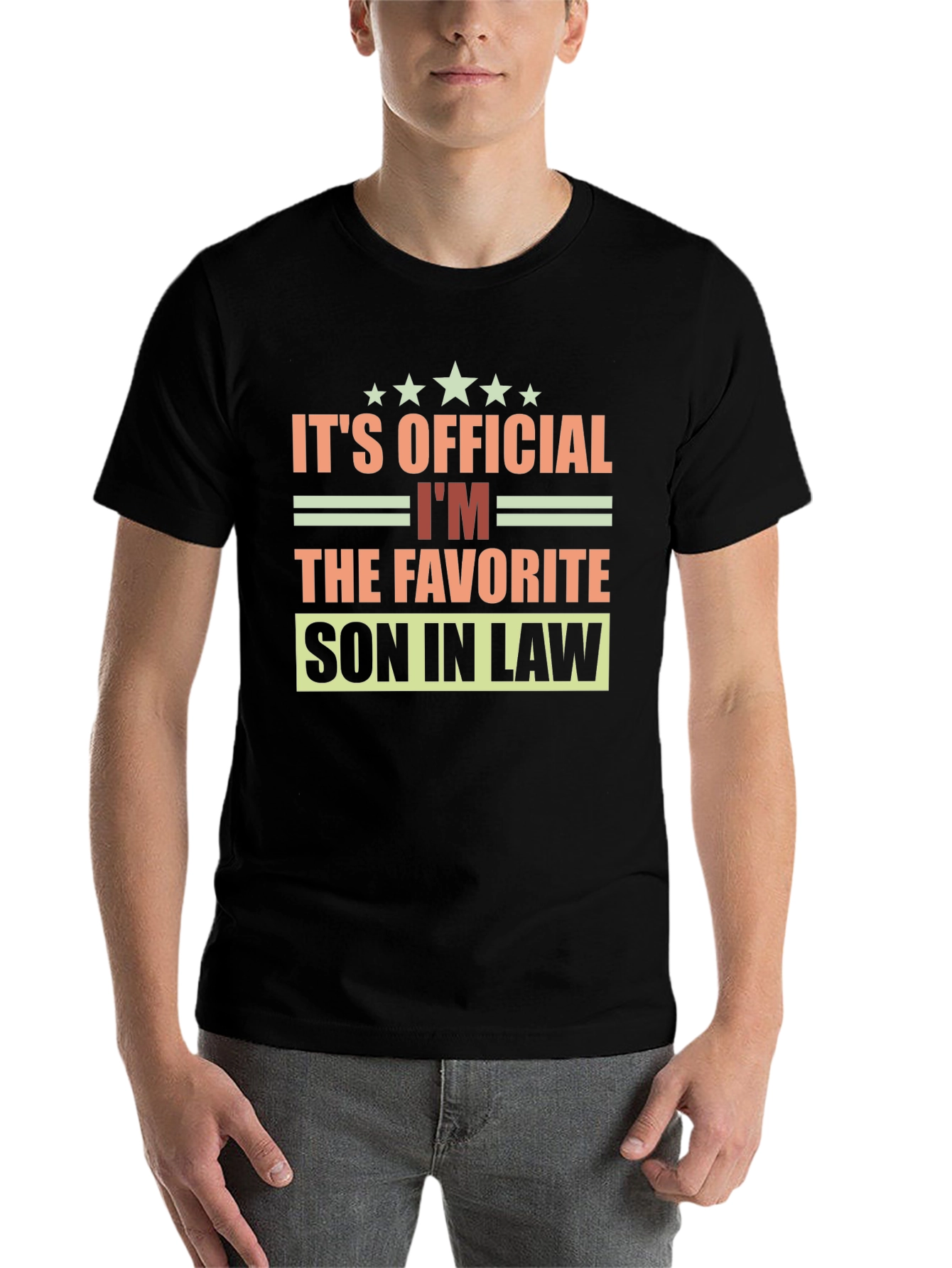 Black Favorite Son-in-Law T-Shirt view 7