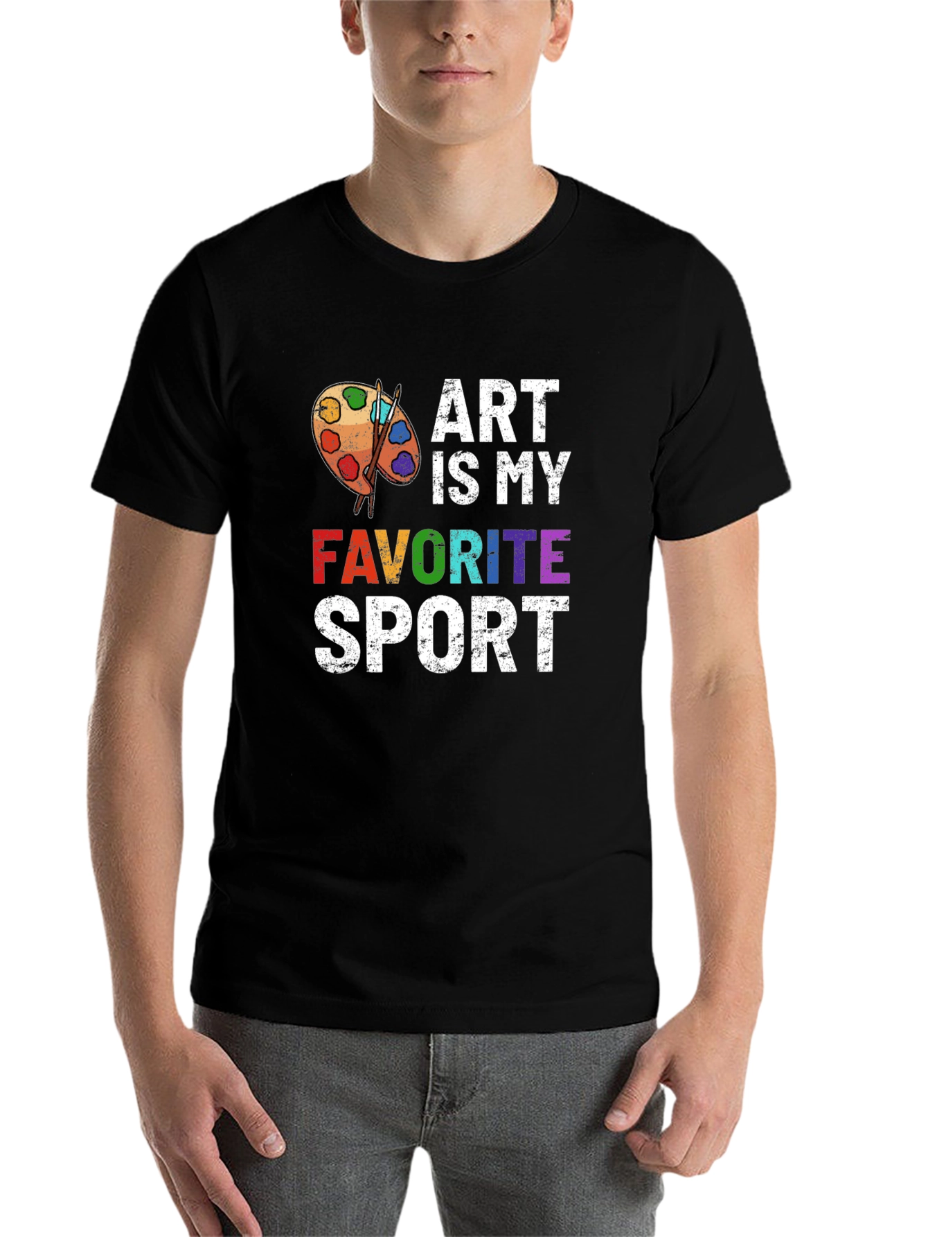 Black Art Is My Favorite Sport T-Shirt view 7