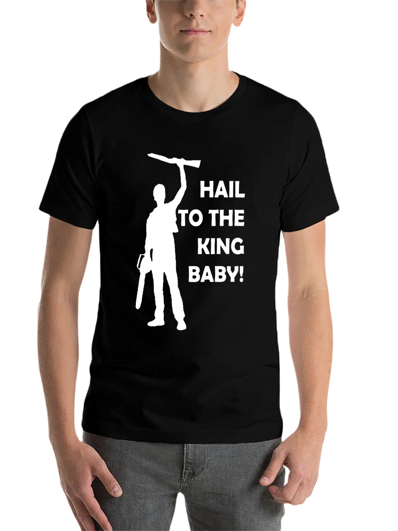 Black Hail to the King Baby T-Shirt view 7