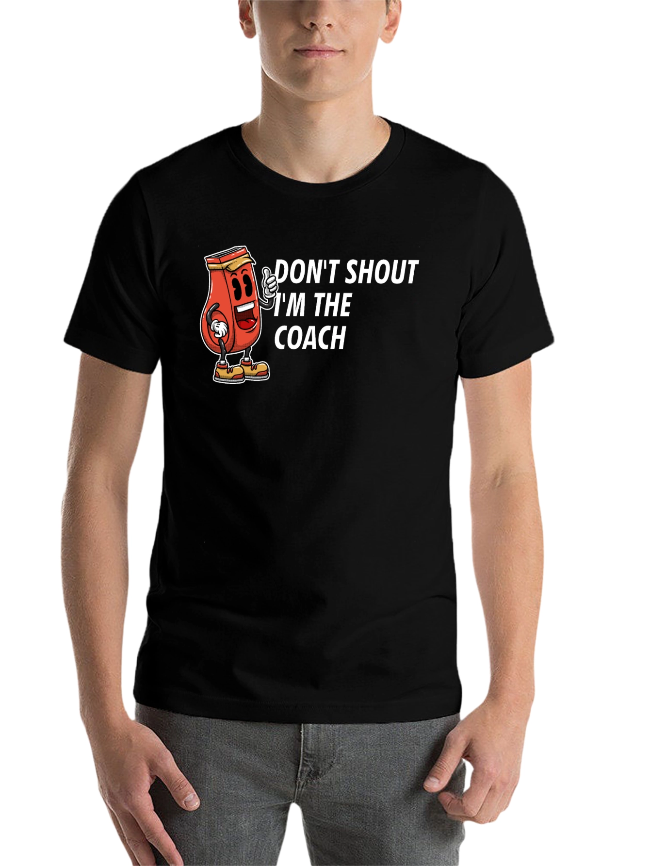 Black Don't Shout I'm The Coach T-Shirt view 7