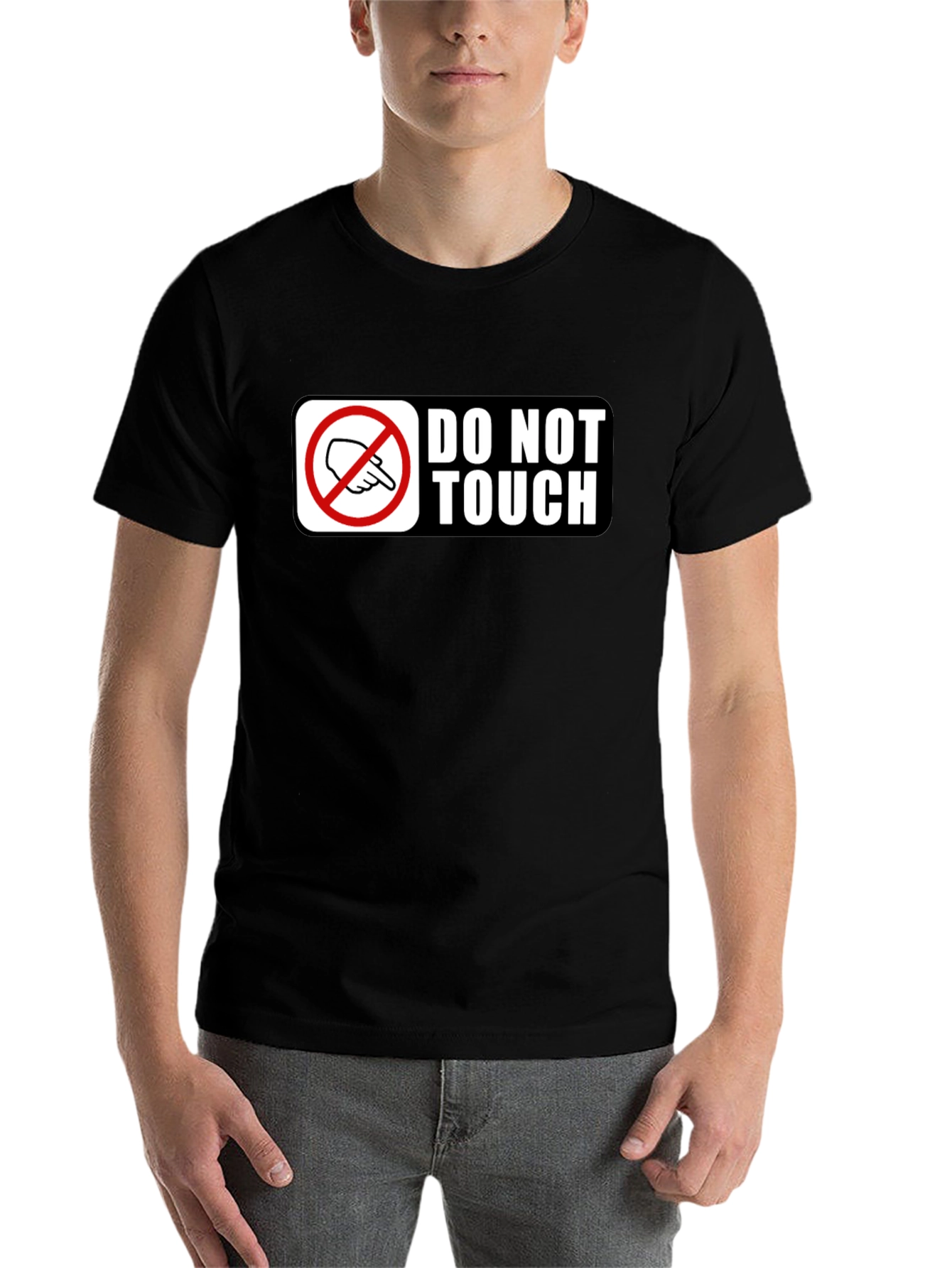 Black Do Not Touch Graphic T-Shirt view 7
