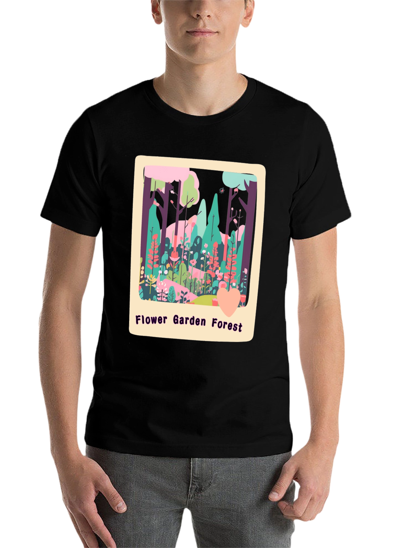 Flower Garden Forest Graphic Tee - 7