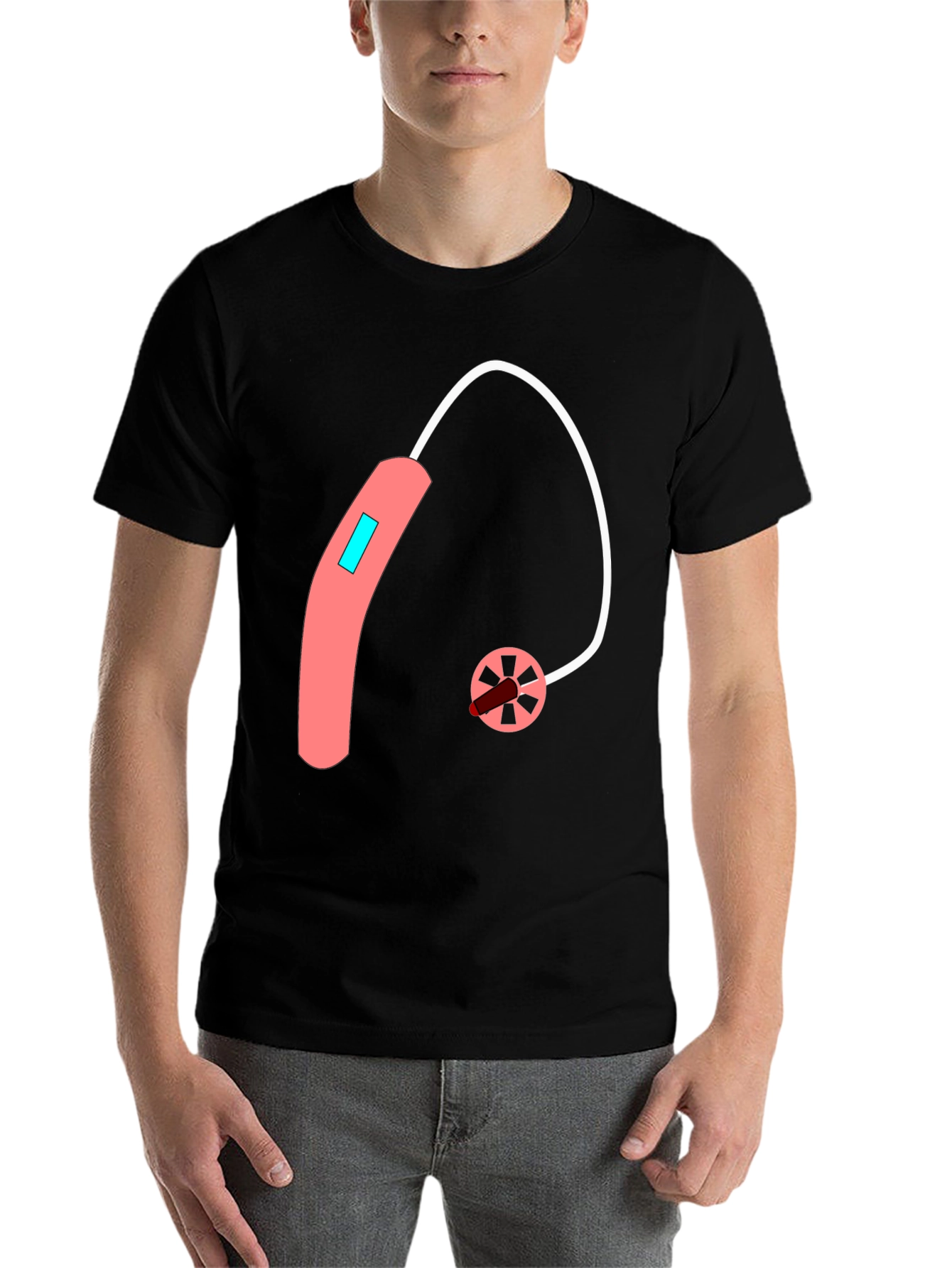 Hearing Aid Graphic Tee - Unique Design - 7