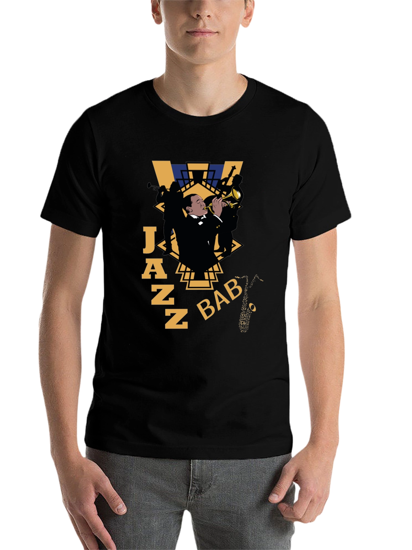 Black Jazz Baby Graphic T-Shirt view 7