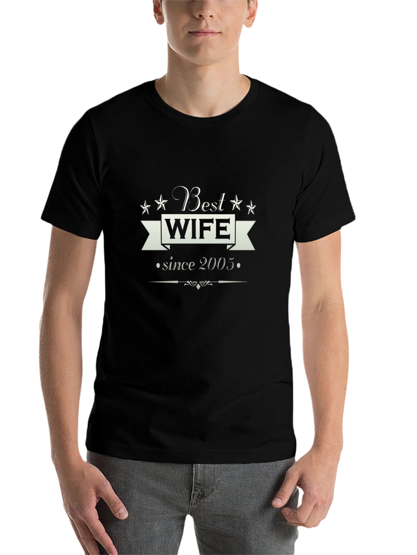 Black Best Wife Since 2005 T-Shirt view 7