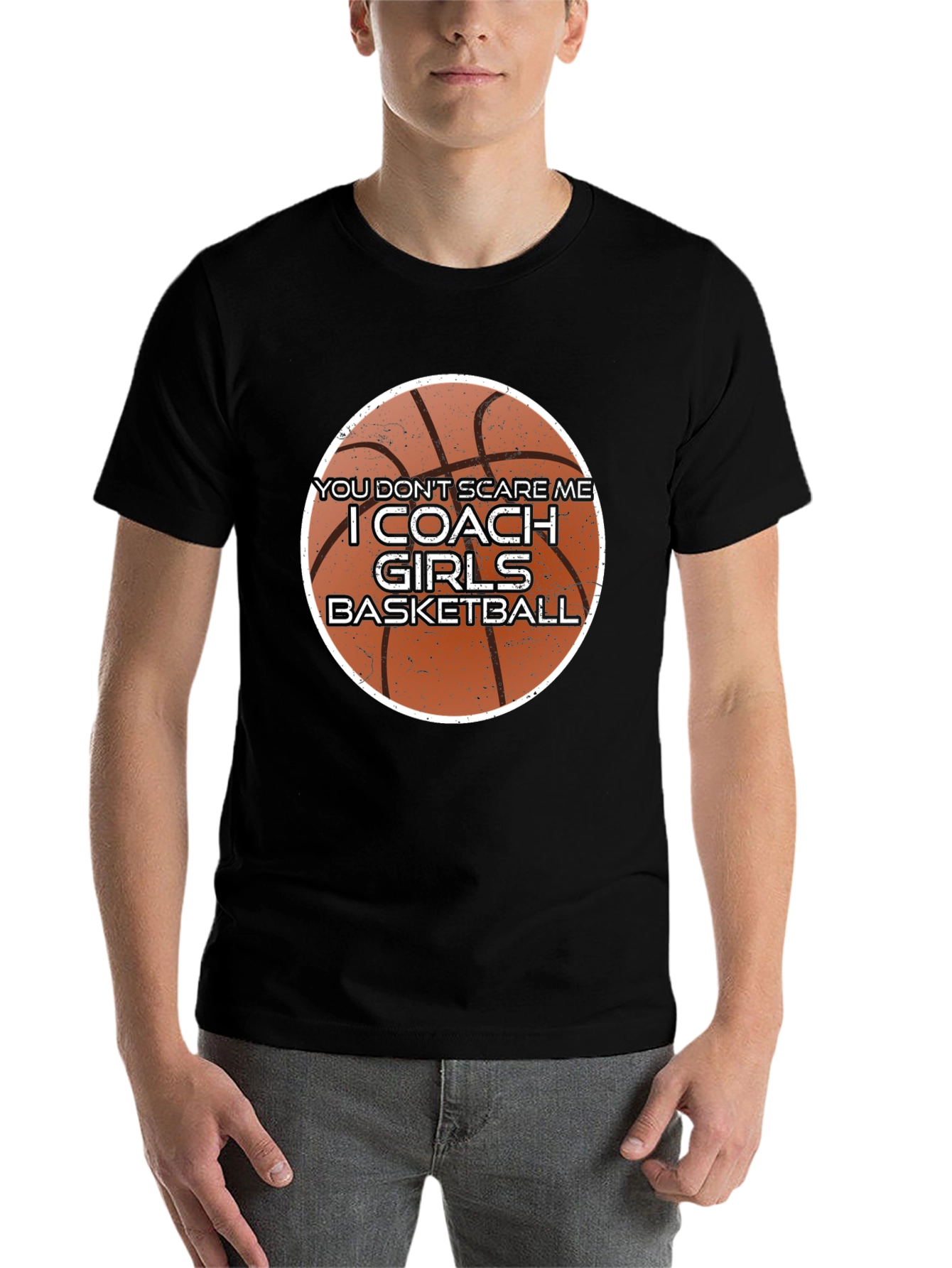 Black Girls Basketball Coach T-Shirt - Funny Design view 7