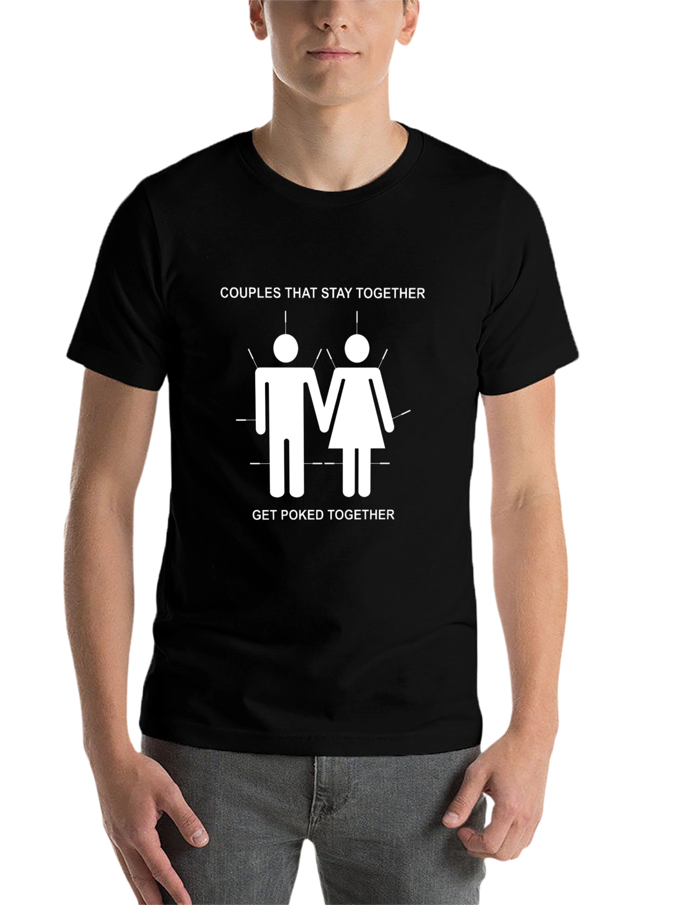 Black Couples That Stay Together Graphic T-Shirt view 7