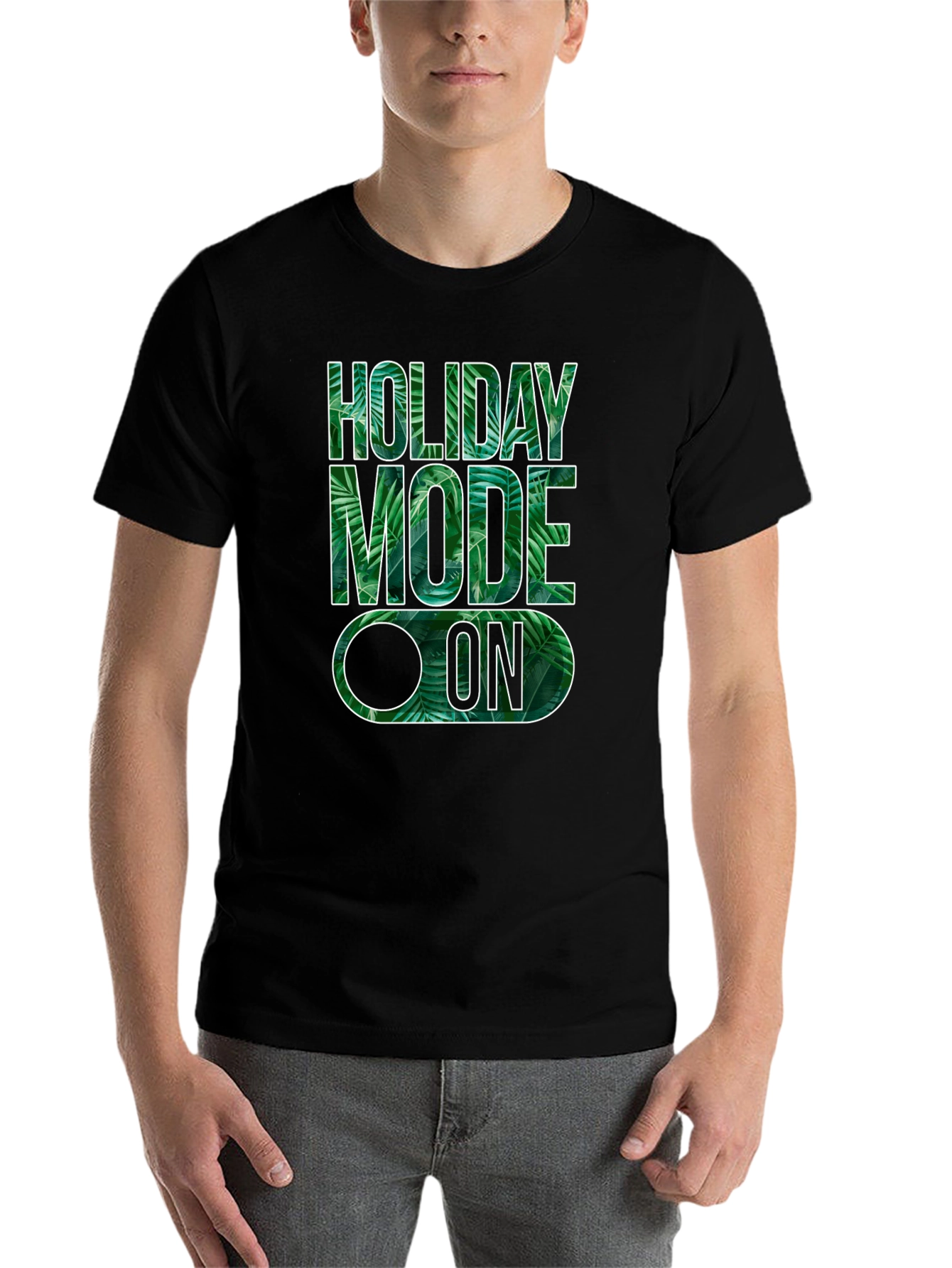Black Holiday Mode On Graphic Tee view 7
