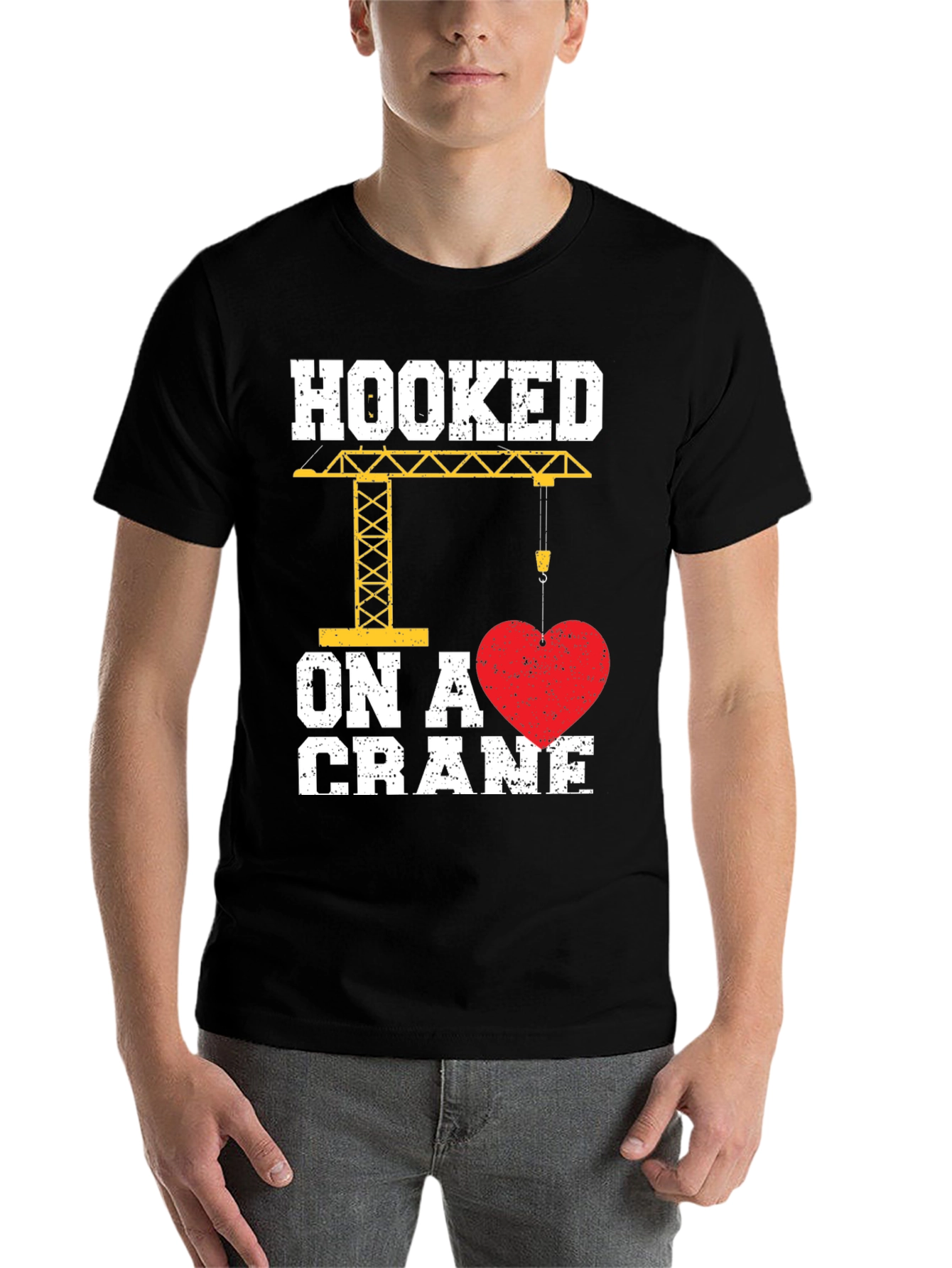 Hooked on a Crane Valentine's Day T-Shirt - 7