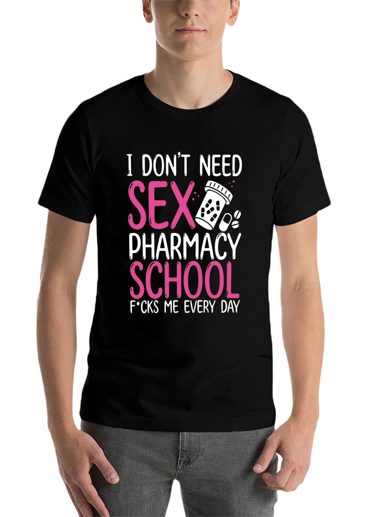 Black Pharmacy School Graphic Tee view 7